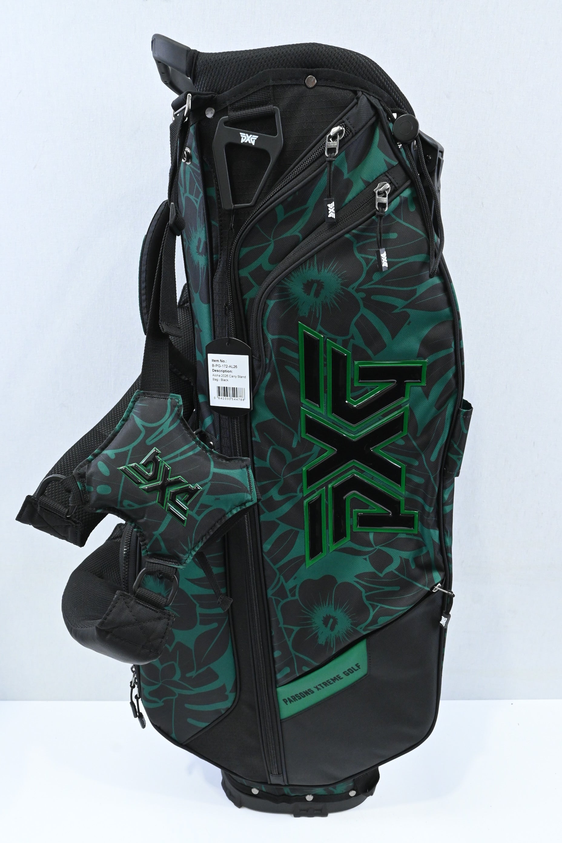 PXG Aloha 2026 Stand Bag / 4-Way Divider / Black, Green