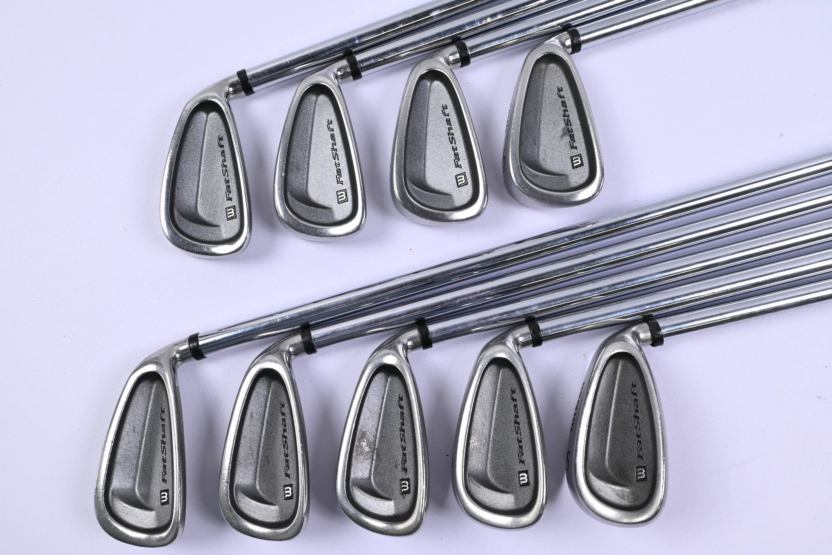 Wilson Fat Shaft Irons / 3-SW / Stiff Flex Fat Shaft Platinum Shafts
