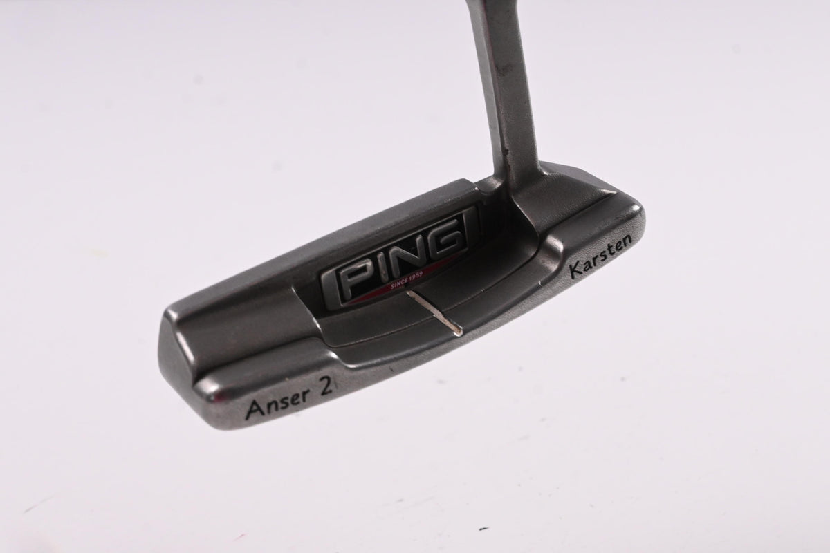 Left Hand Ping Karsten Anser 2 Putter / Black Dot / 34 Inch