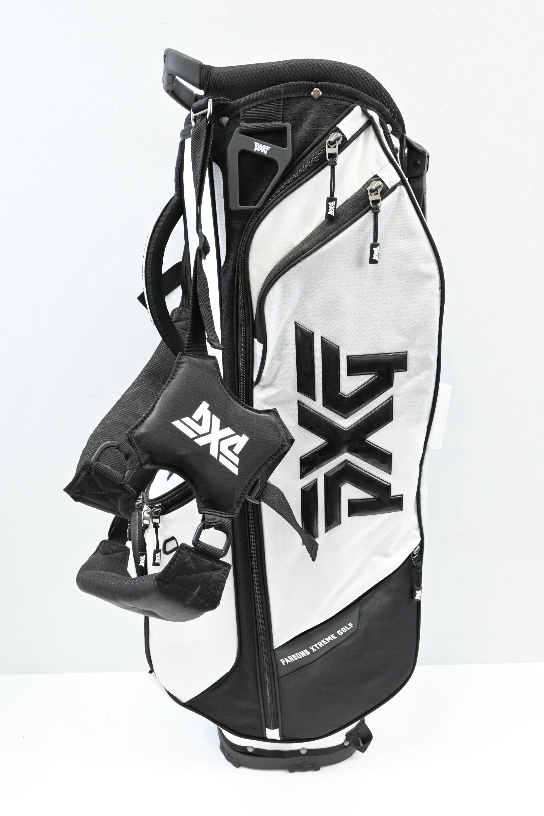 PXG Parsons Xtreme Stand Bag / 4-Way Divider / White, Black