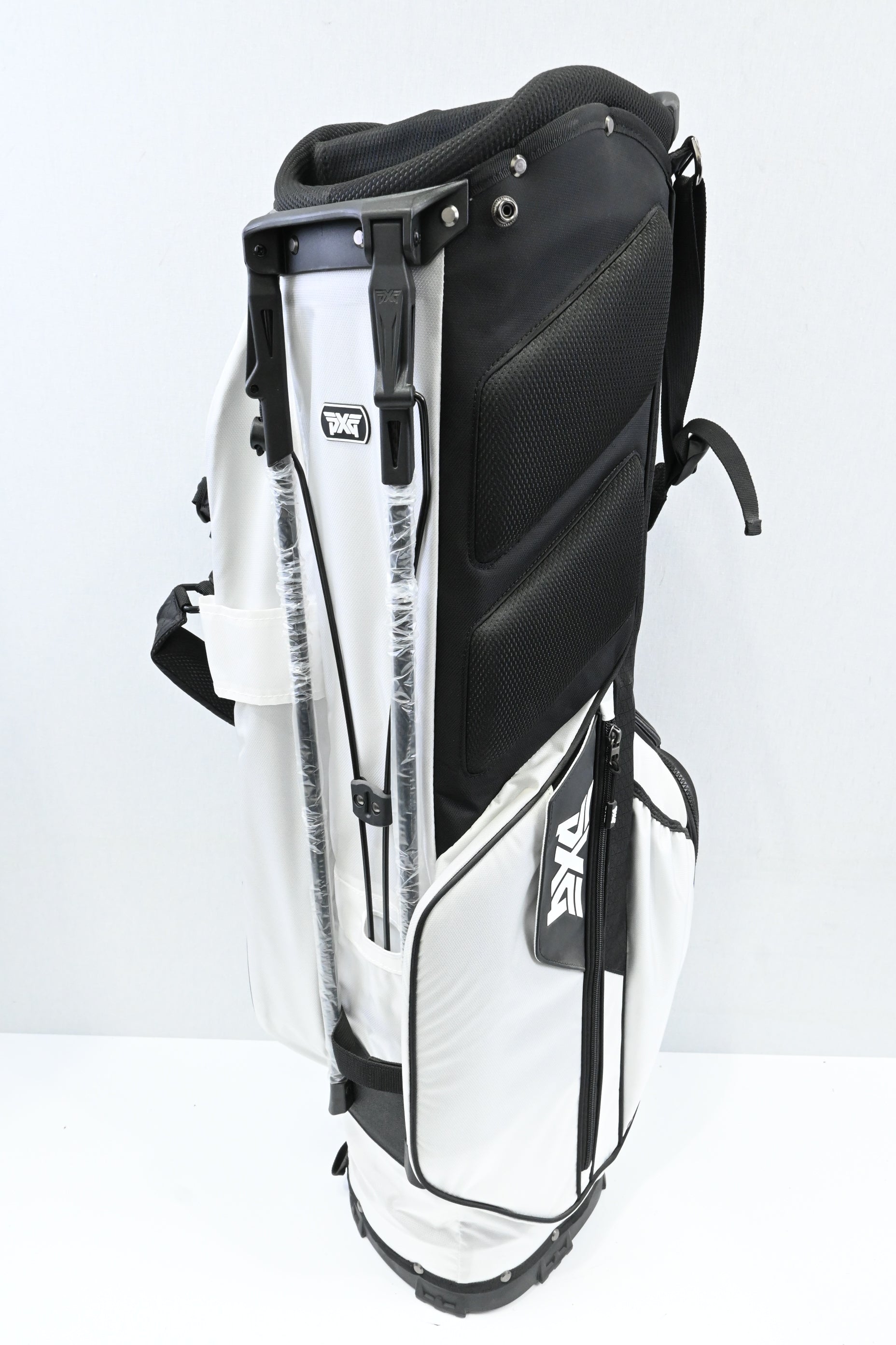 PXG Parsons Xtreme Stand Bag / 4-Way Divider / White, Black