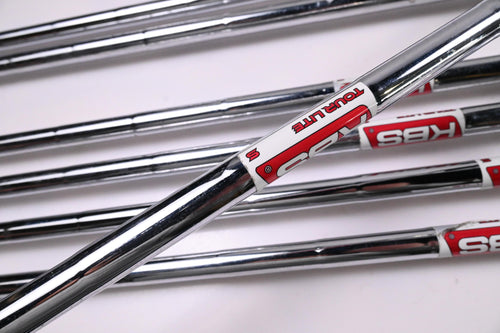 Left Hand Wilson Dynapwr 2023 Forged Irons / 5-PW+GW / Stiff Flex KBS Tour Lite