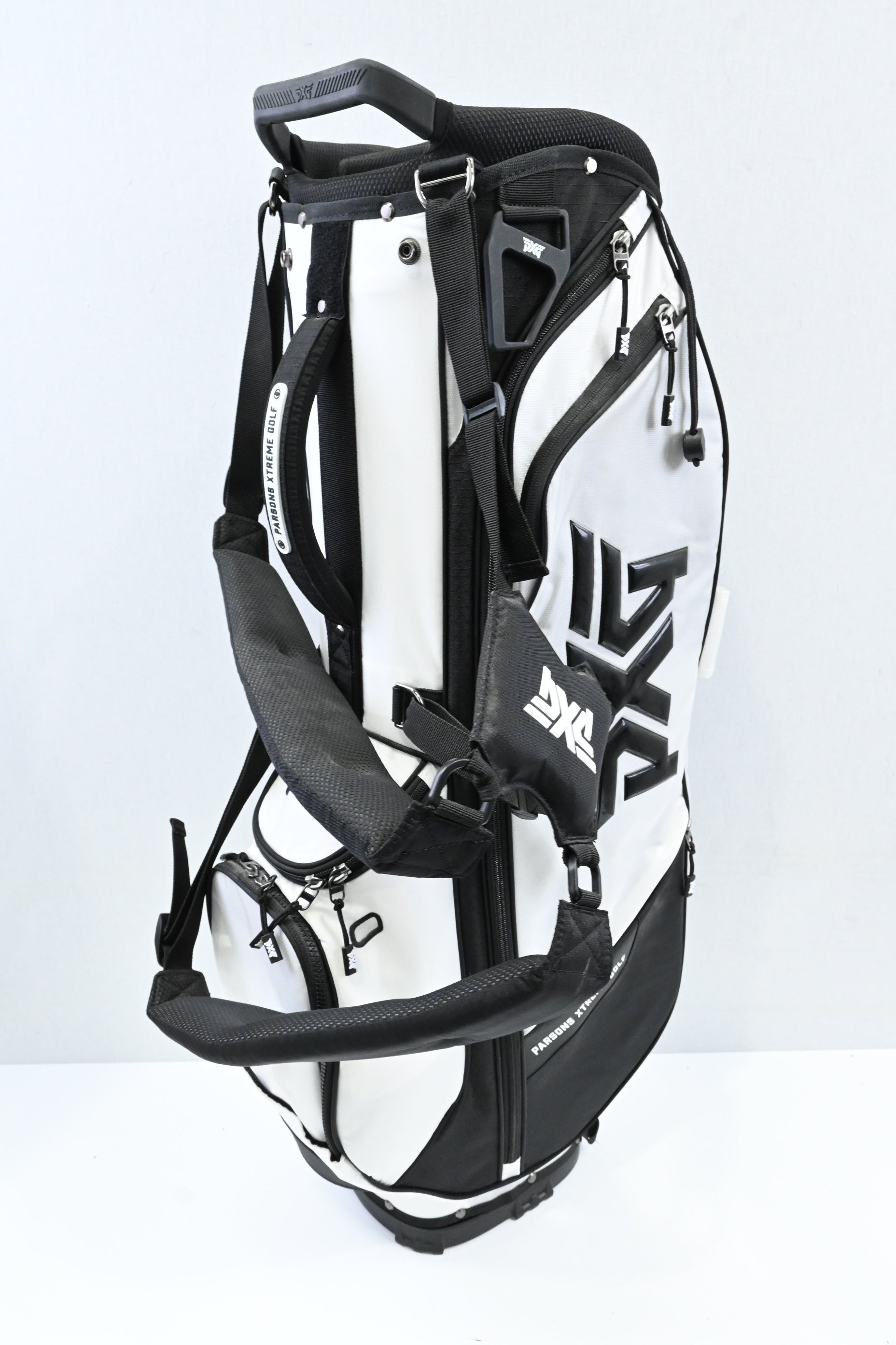 PXG Parsons Xtreme Stand Bag / 4-Way Divider / White, Black