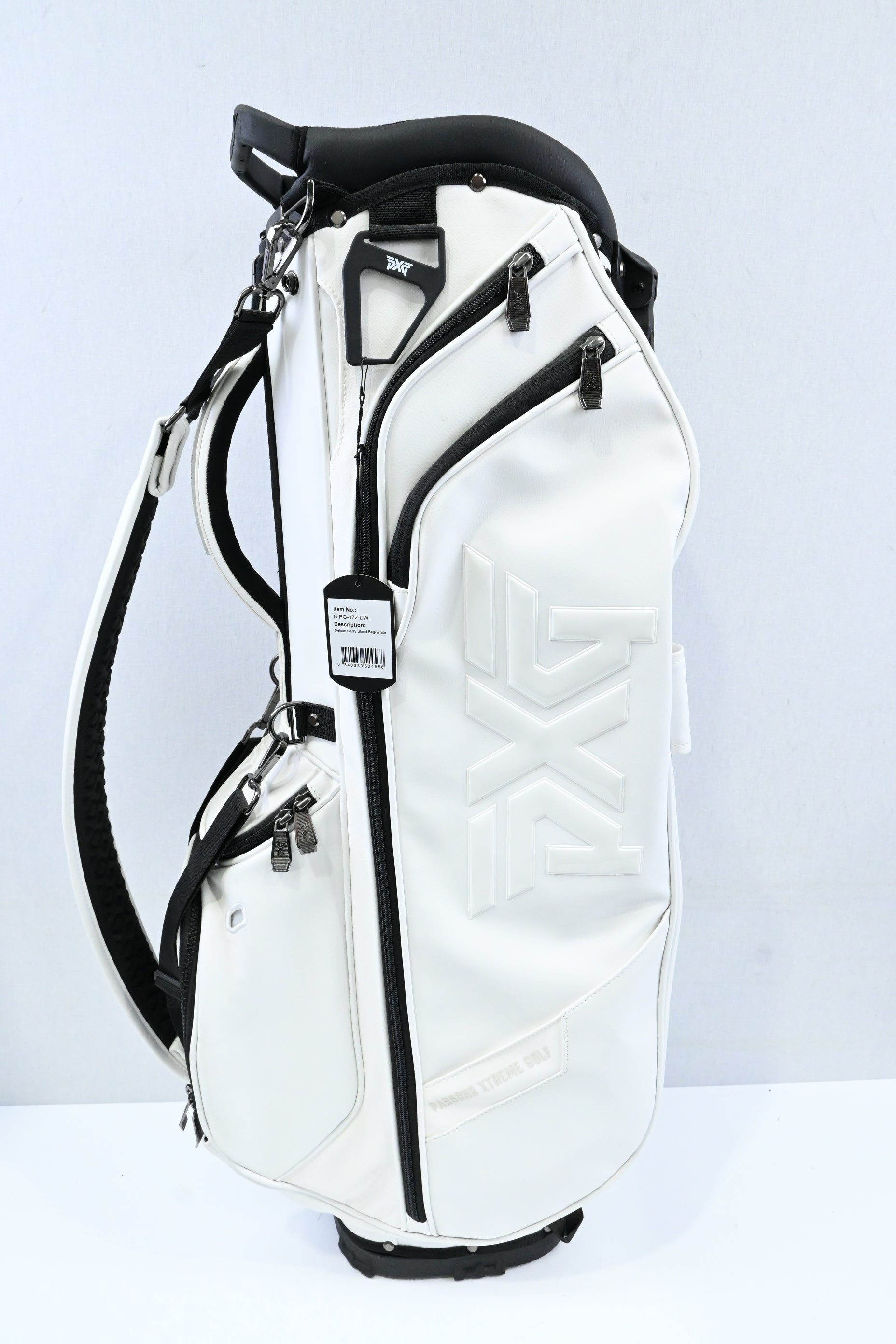 PXG Deluxe White Stand Bag / 4-Way Divider / White