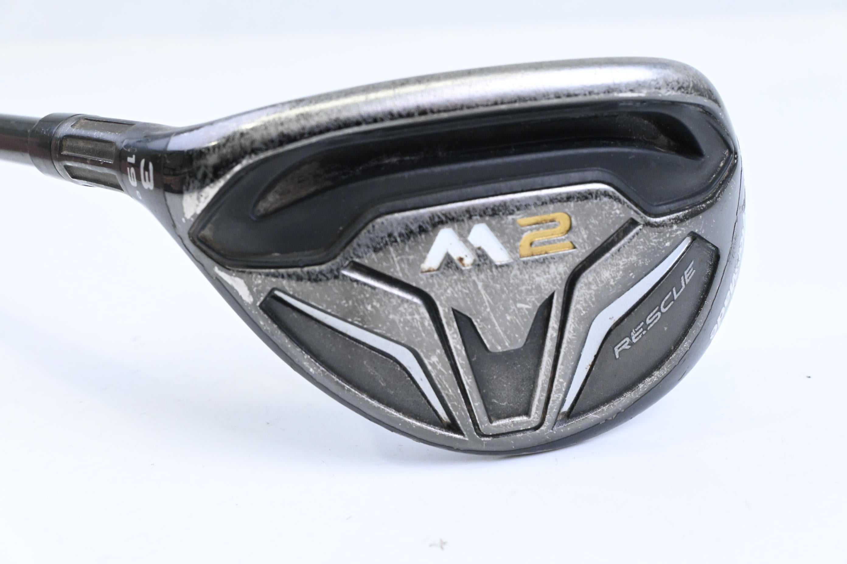 Left Hand Taylormade M2 2016 #3 Hybrid / 19 Degree / Regular Flex M2 Reax 65