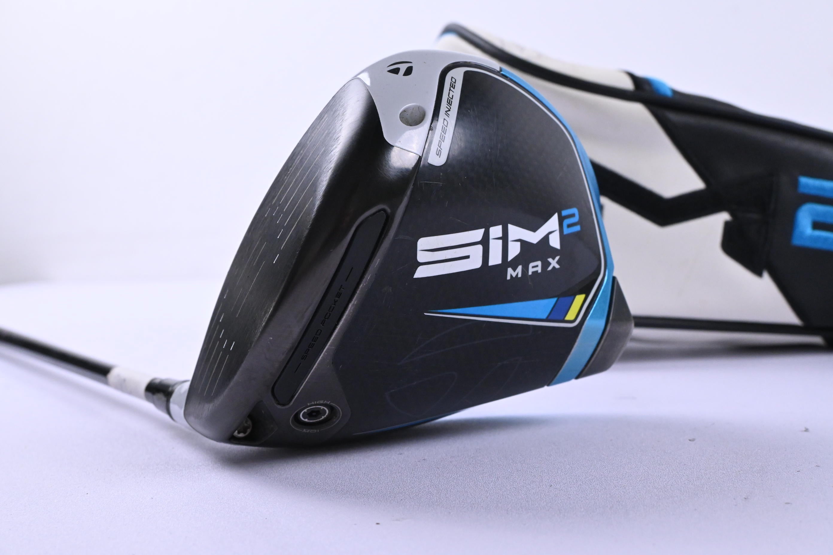 Left Hand Taylormade SIM2 Max Driver / 10.5 Degree / Stiff Flex HZRDUS Smoke RDX