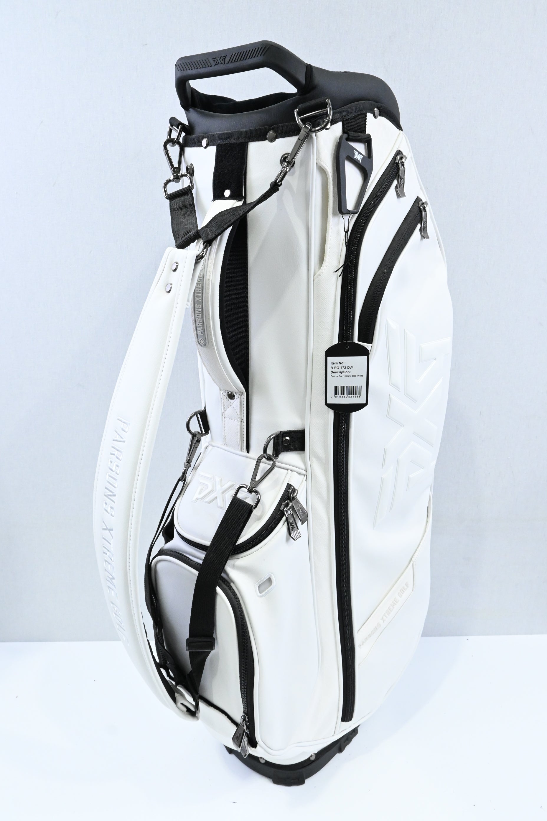 PXG Deluxe White Stand Bag / 4-Way Divider / White