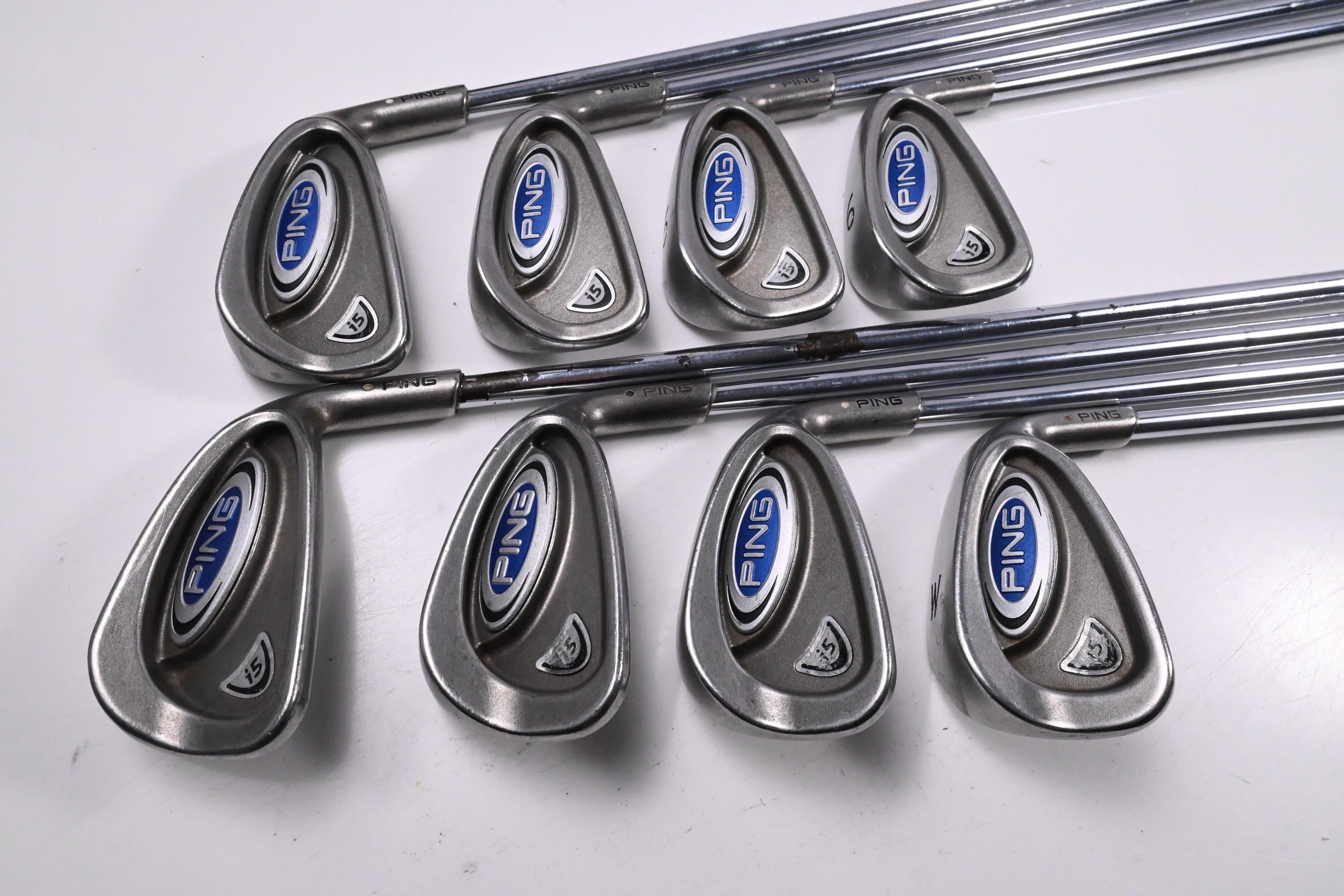 Ping i5 Irons / 3-PW / White Dot / Stiff Flex Ping Shafts