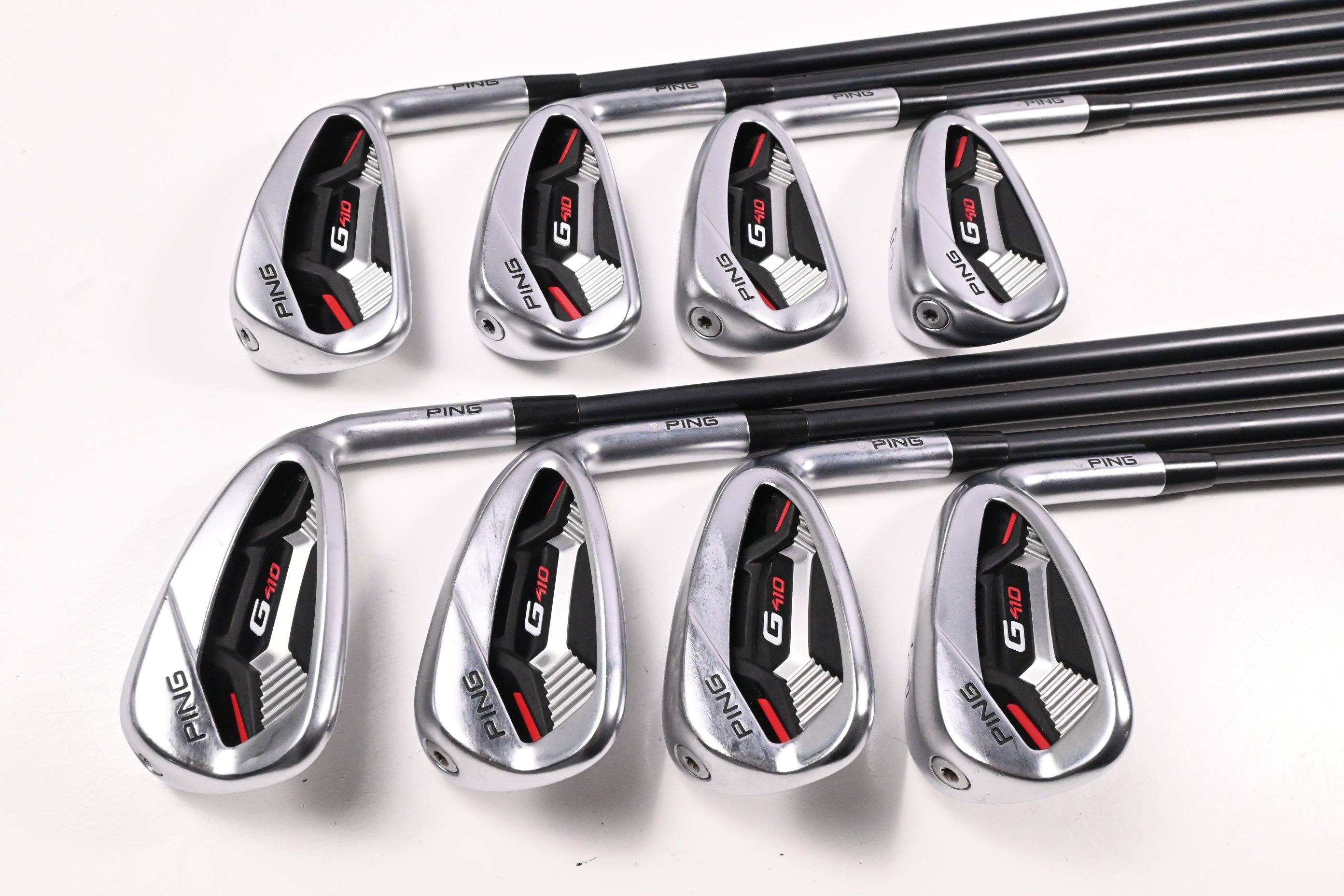 Ping G410 Irons / 4-PW+UW / Silver Dot / Regular Flex Ping ALTA CB Red AWT