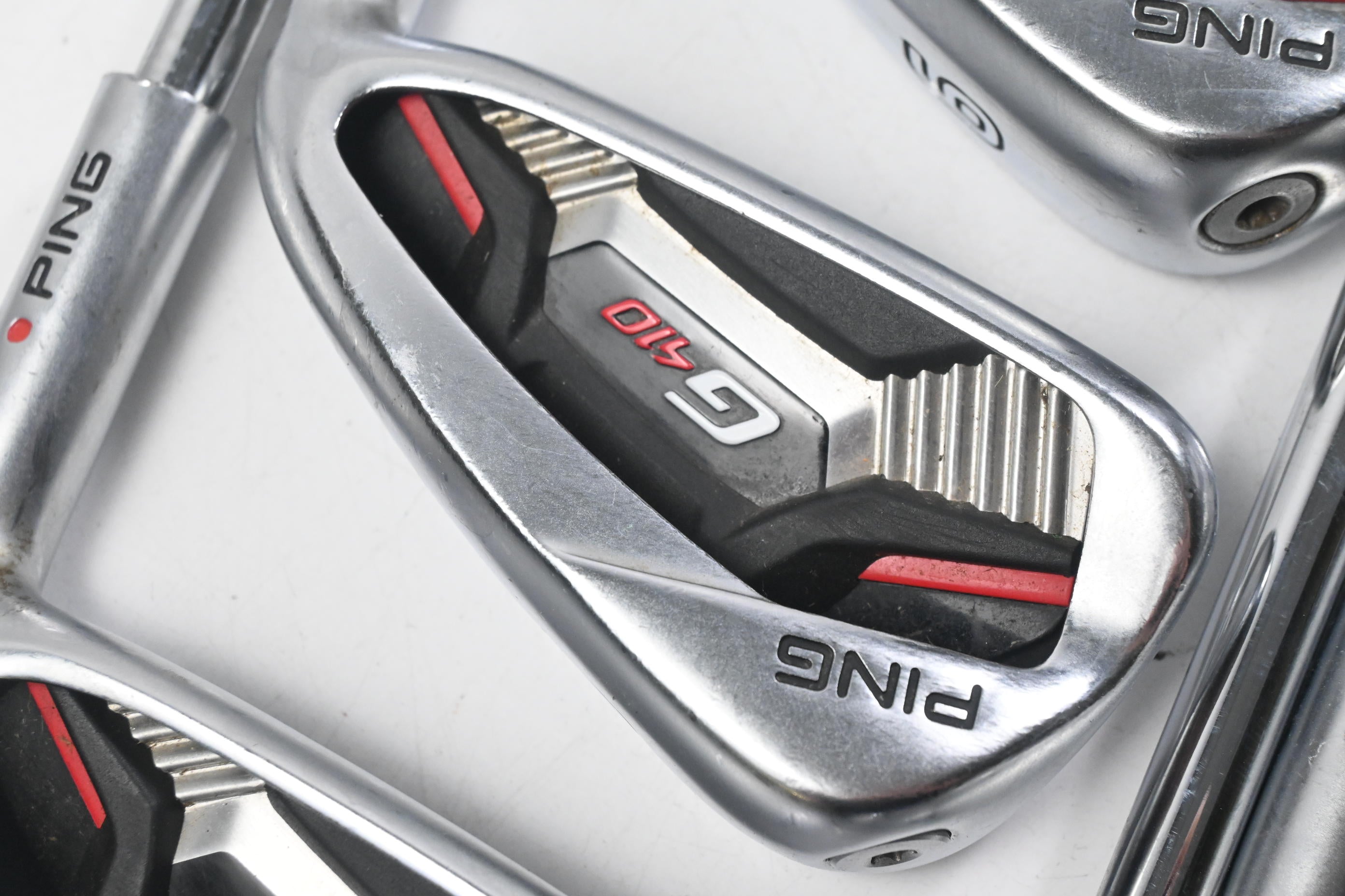 Ping G410 Irons / 4-PW / Red Dot / Stiff Flex Project X LZ 120 Shafts