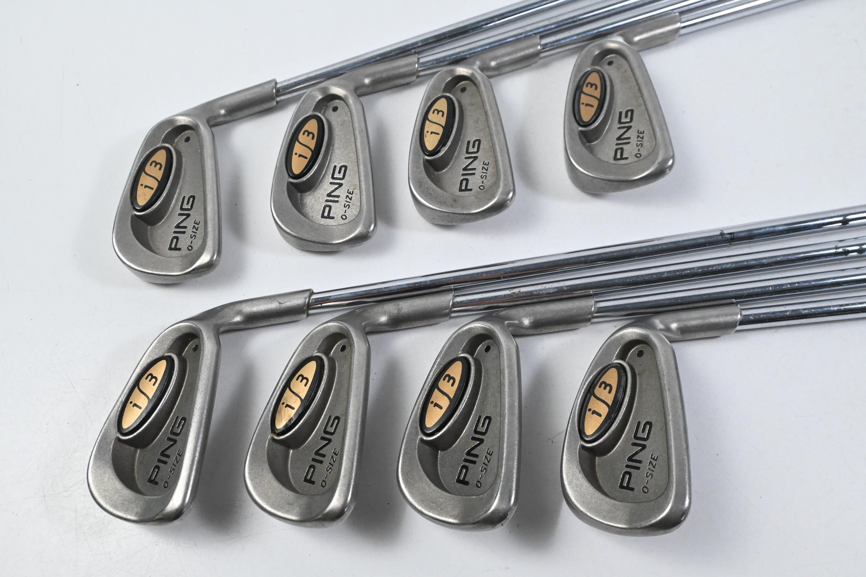 Ping i3 O-Size Irons / 3-PW / Black Dot / Stiff Cushin JZ Shafts