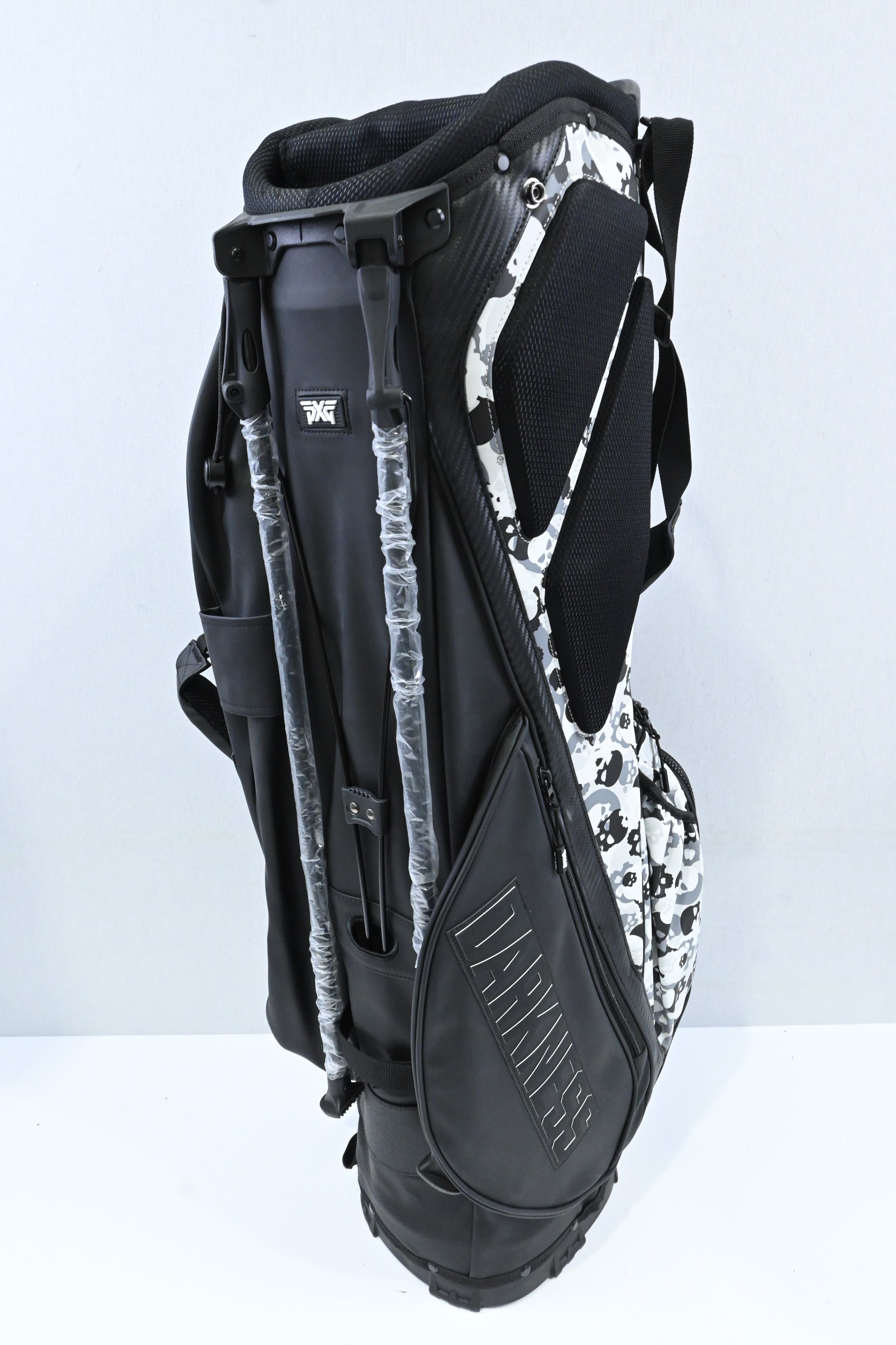 PXG Darkness Skull Camo 2023 Stand Bag / 4-Way Divider / Black, Grey, White