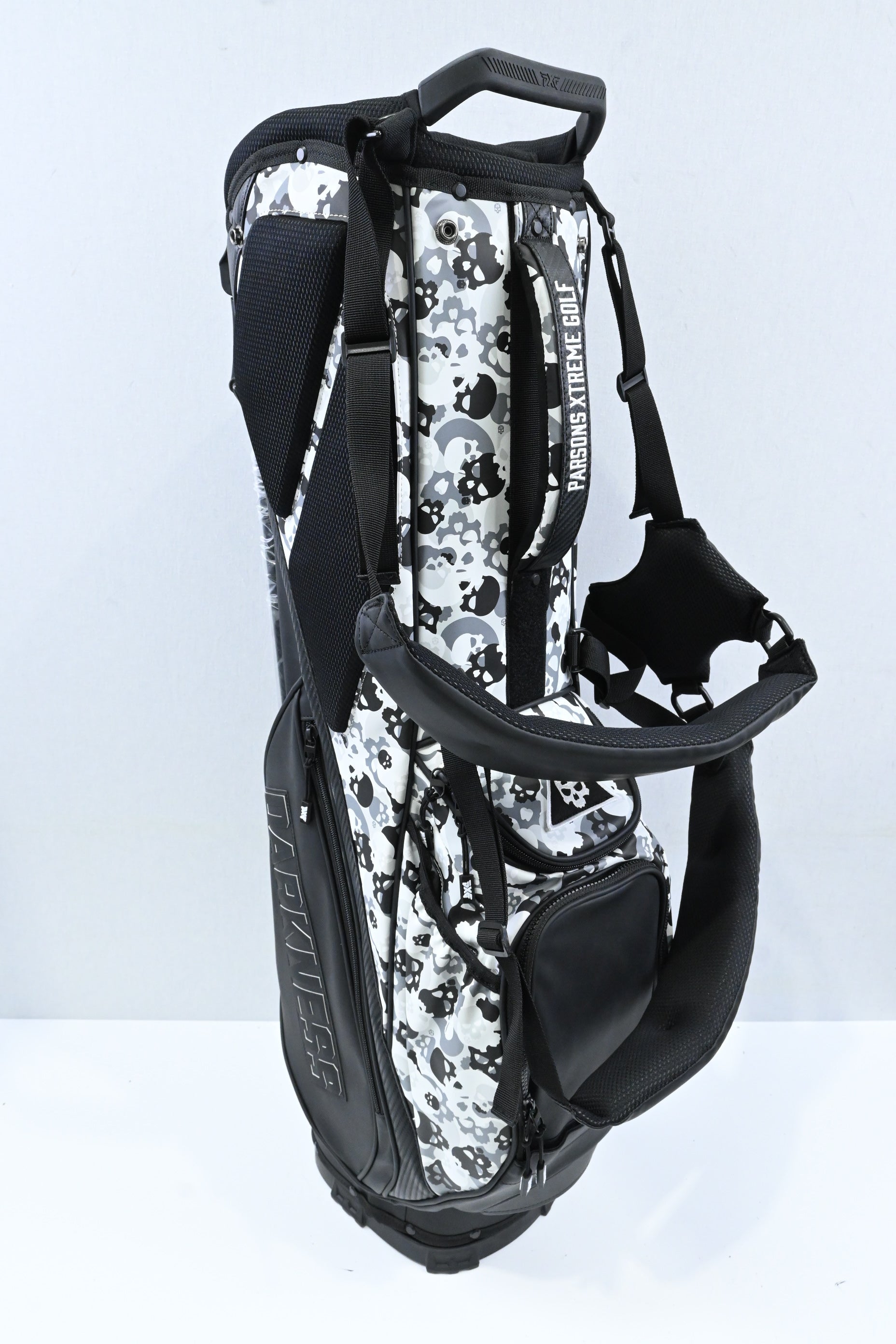 PXG Darkness Skull Camo 2023 Stand Bag / 4-Way Divider / Black, Grey, White