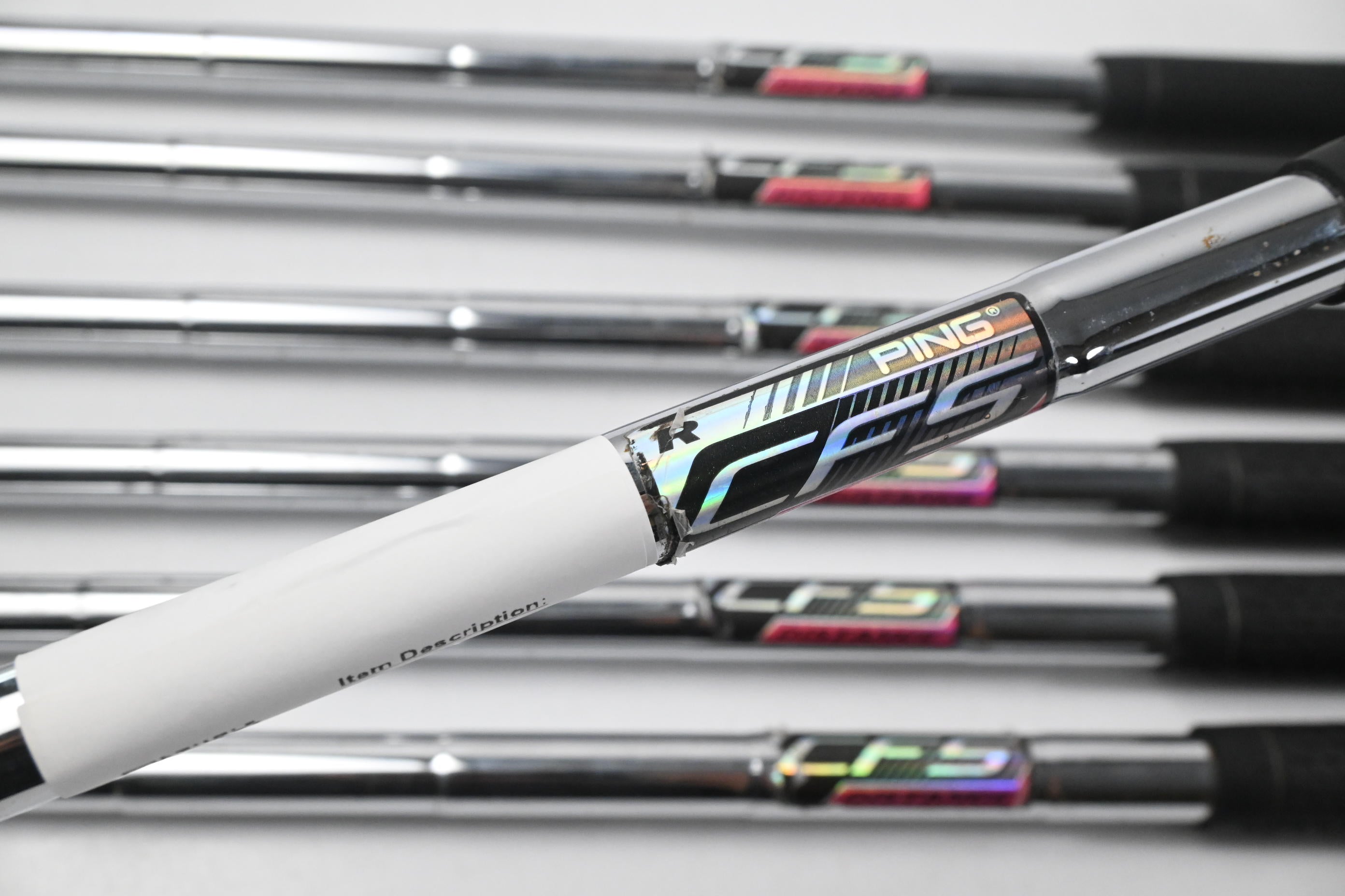 Left-Hand Ping G30 Irons / 5-PW+SW / Black Dot / Regular Flex Ping CFS Distance