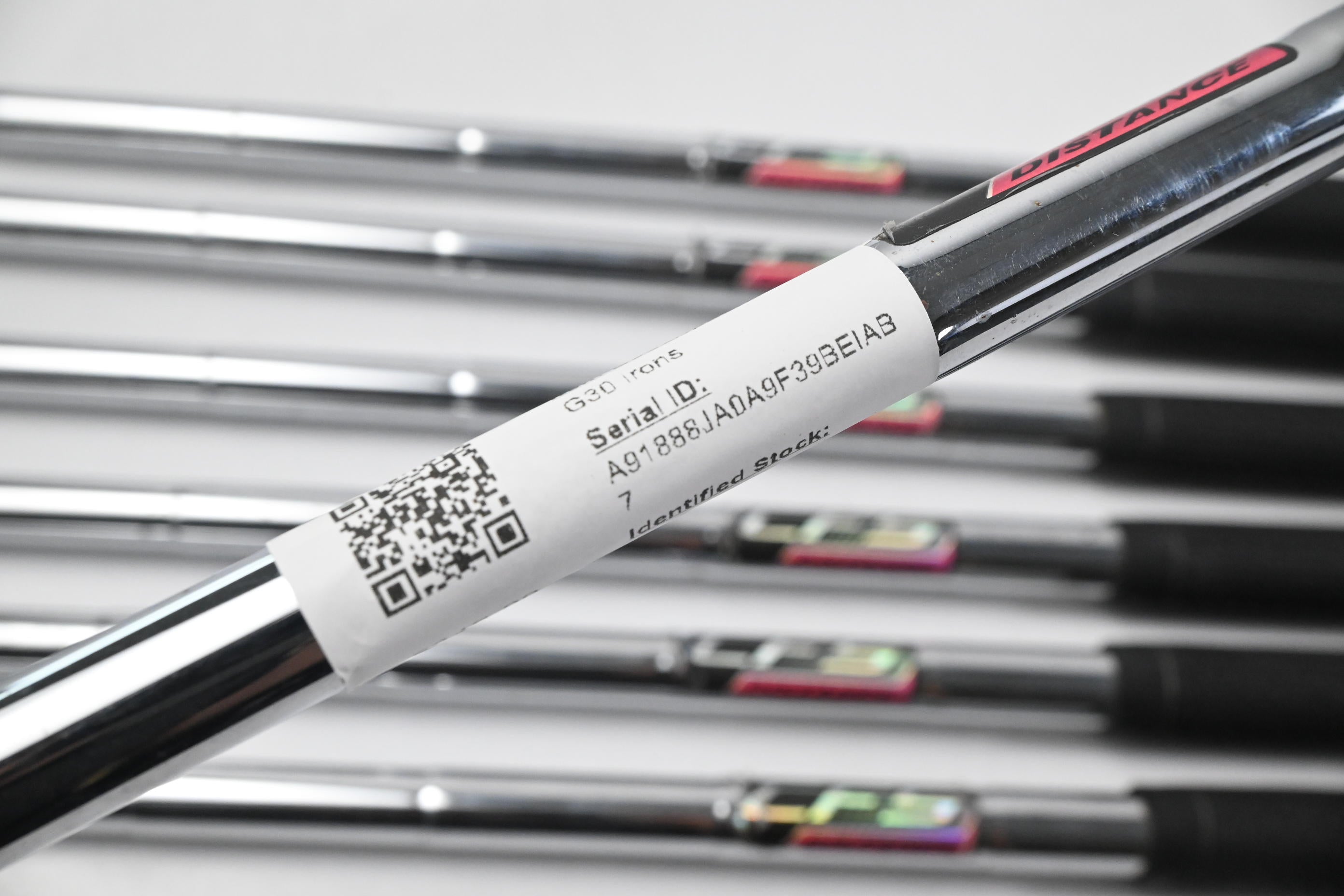 Left-Hand Ping G30 Irons / 5-PW+SW / Black Dot / Regular Flex Ping CFS Distance