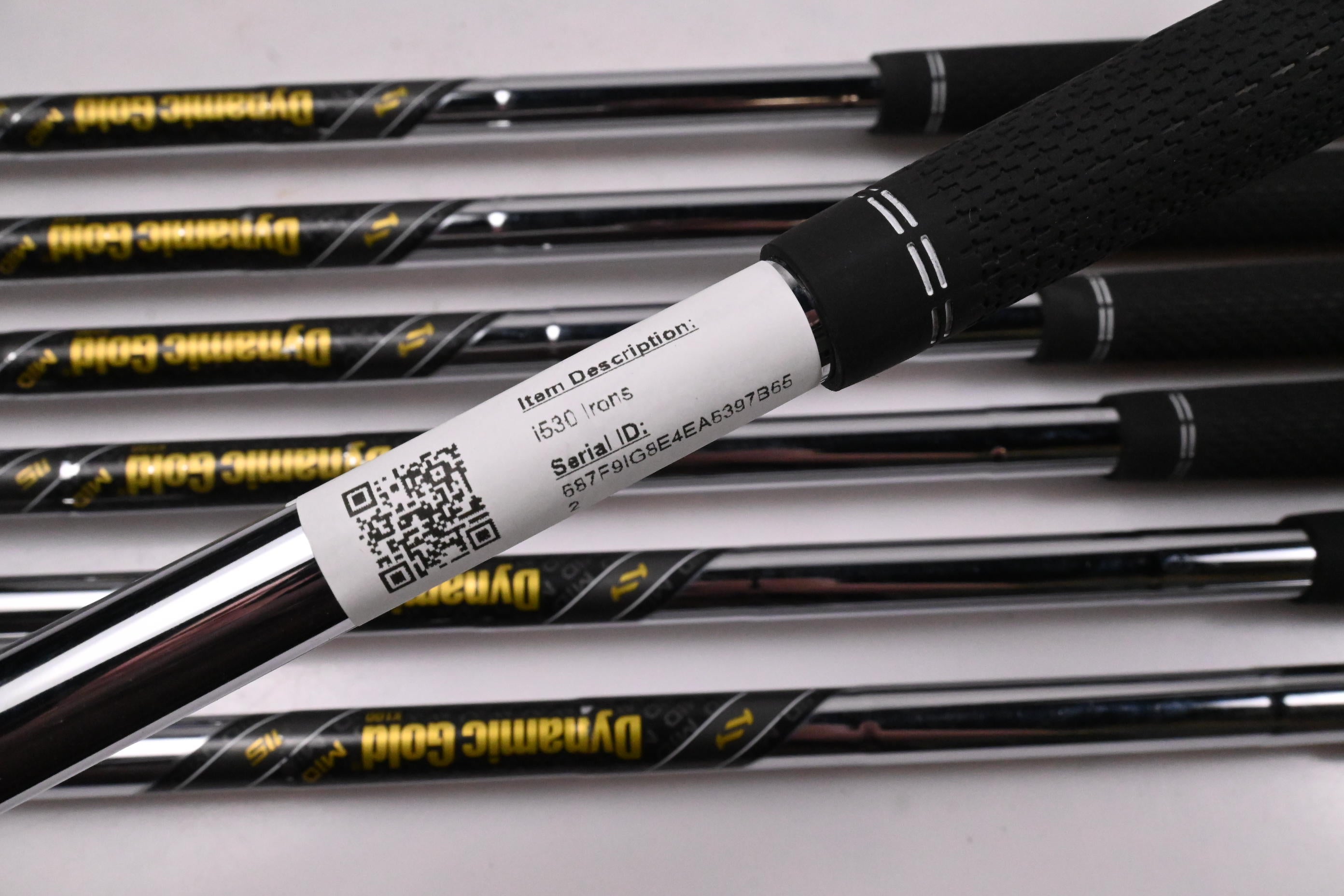 Ping i530 Irons / 4-PW / Green Dot / X-Flex Dynamic Gold Mid 115 X100 Shafts