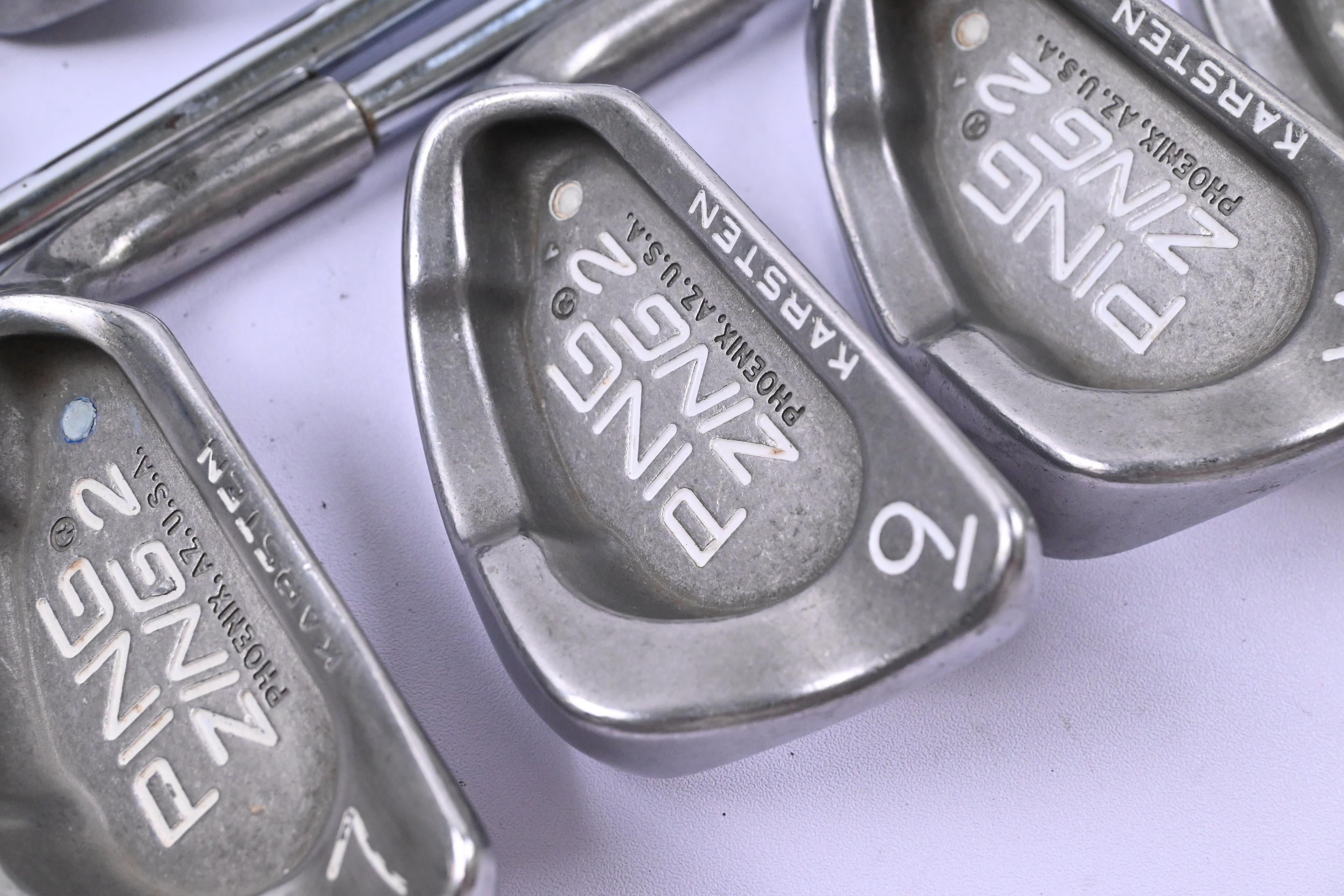 Ping Zing 2 Irons / 3-PW+SW / White Dot / Stiff Flex Ping JZ Shafts