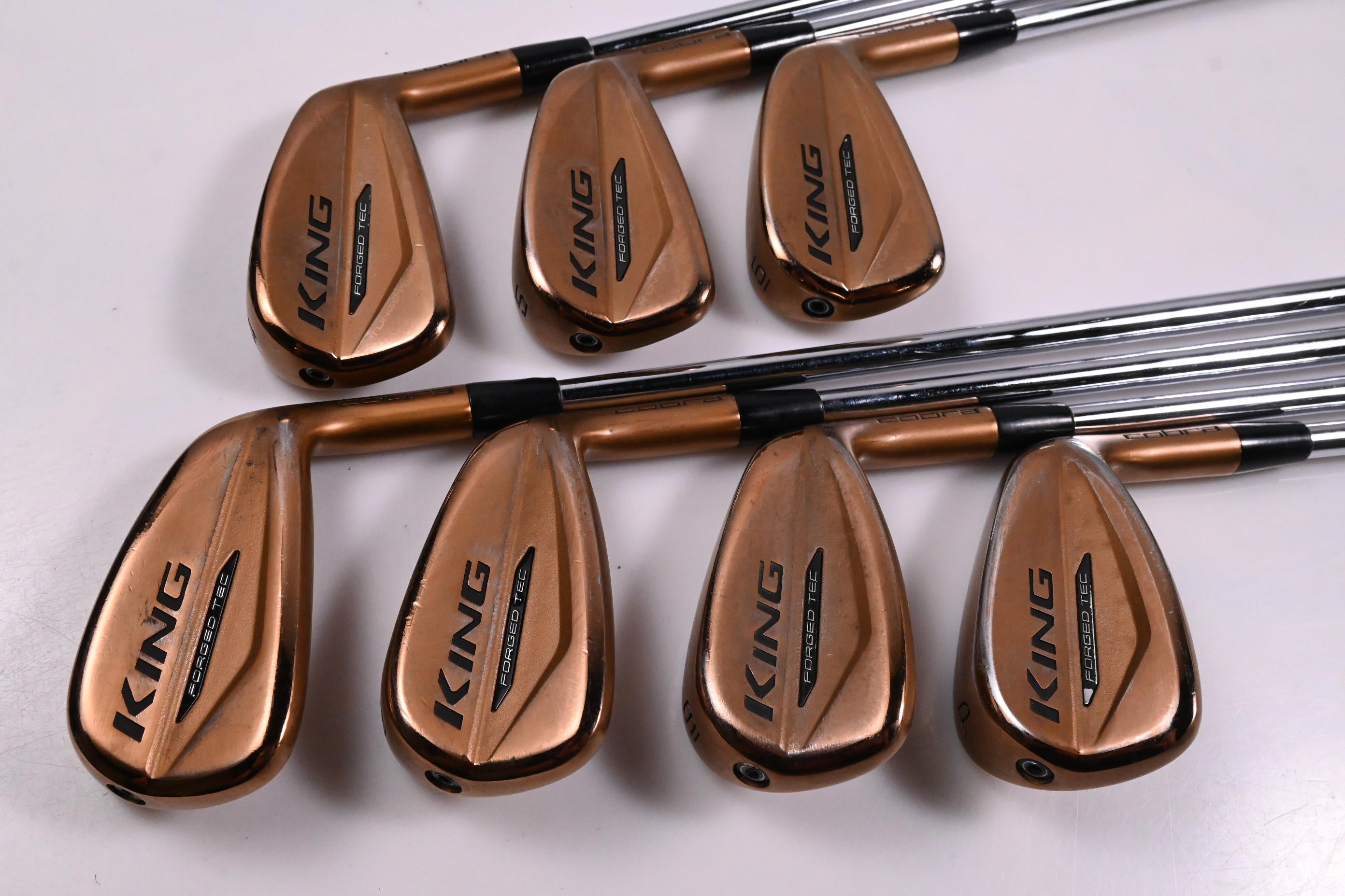 Cobra King Forged Tec Copper Irons / 4-PW / Stiff Flex KBS $-Taper Lite
