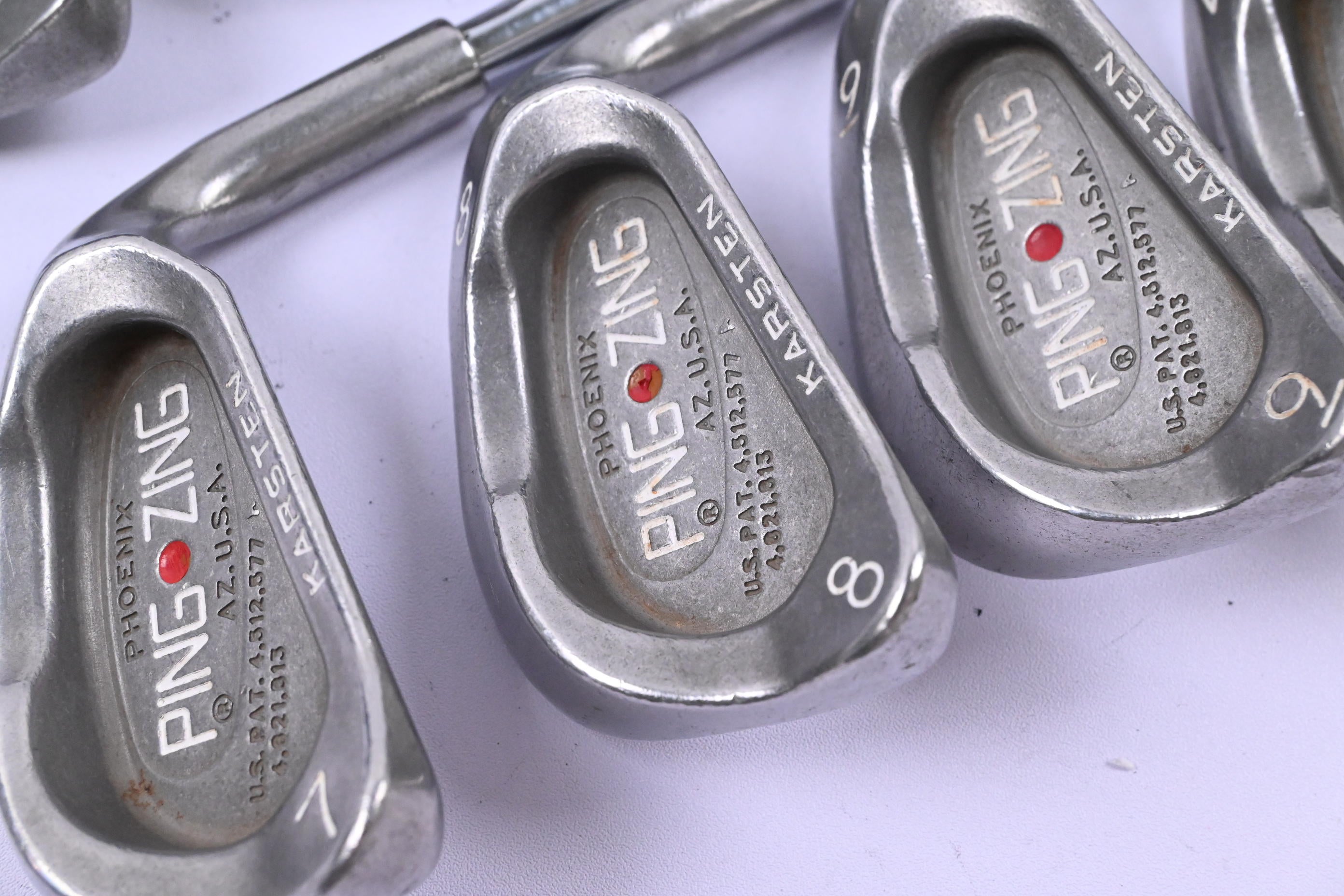 Ping Zing Irons / 3-PW / Red Dot / Stiff Flex Ping JZ Shafts