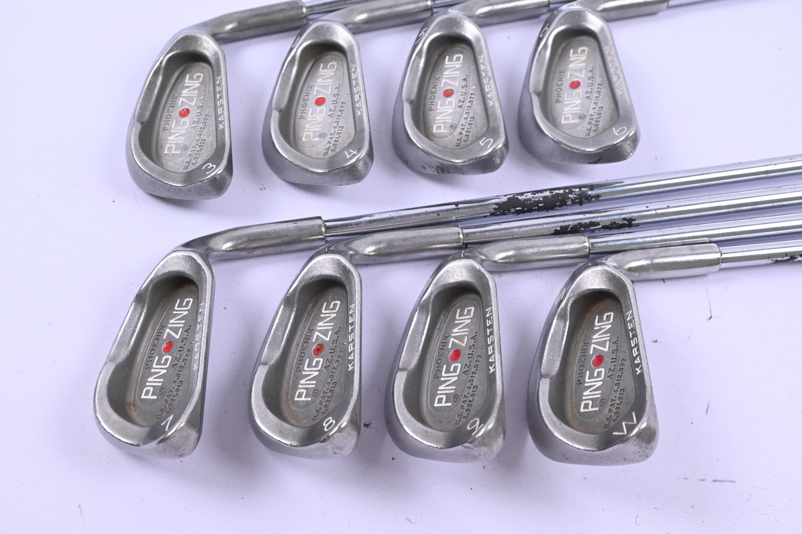 Ping Zing Irons / 3-PW / Red Dot / Stiff Flex Ping JZ Shafts