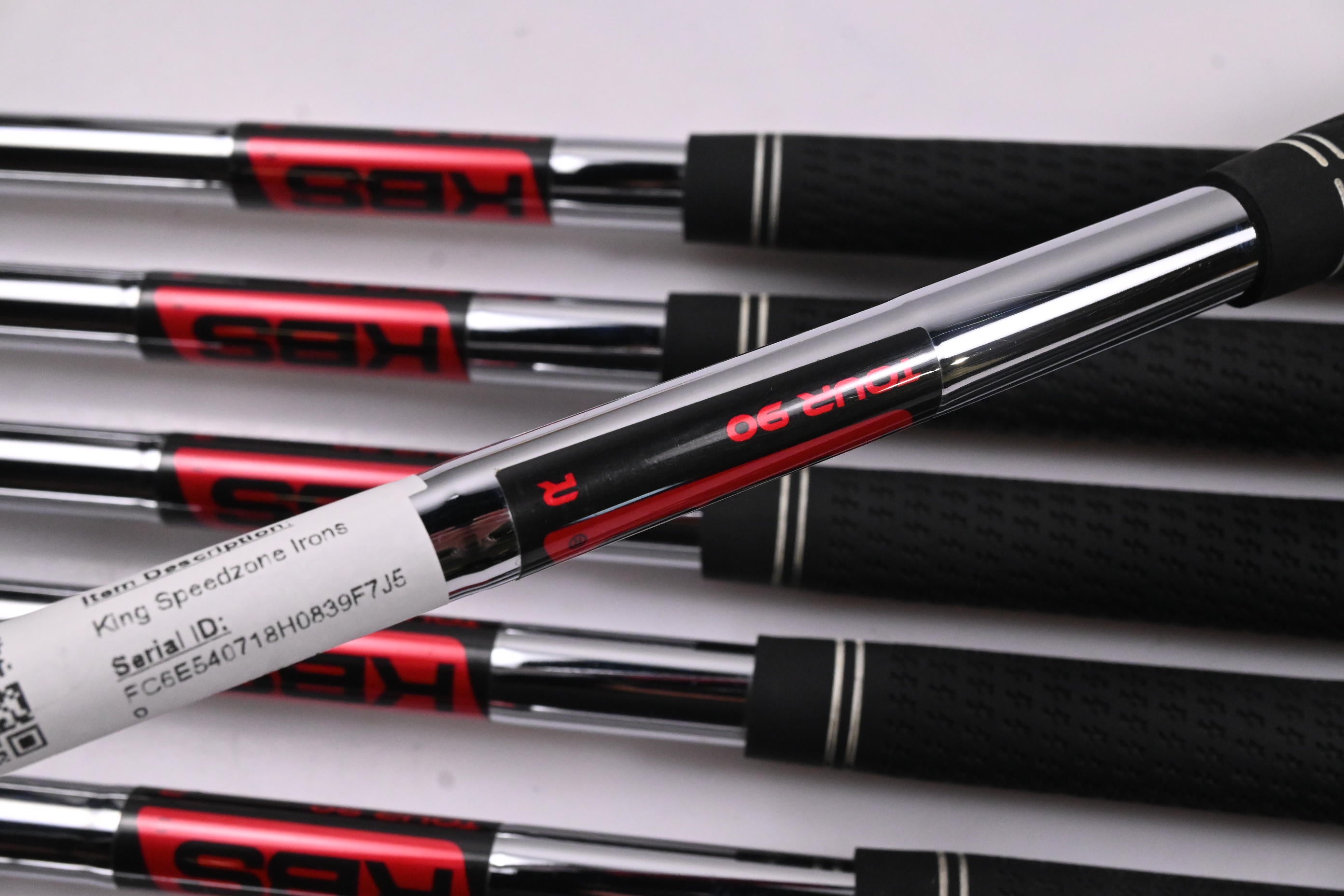 Cobra King Speedzone Irons / 5-PW+GW / Regular Flex KBS Tour 90 Shafts