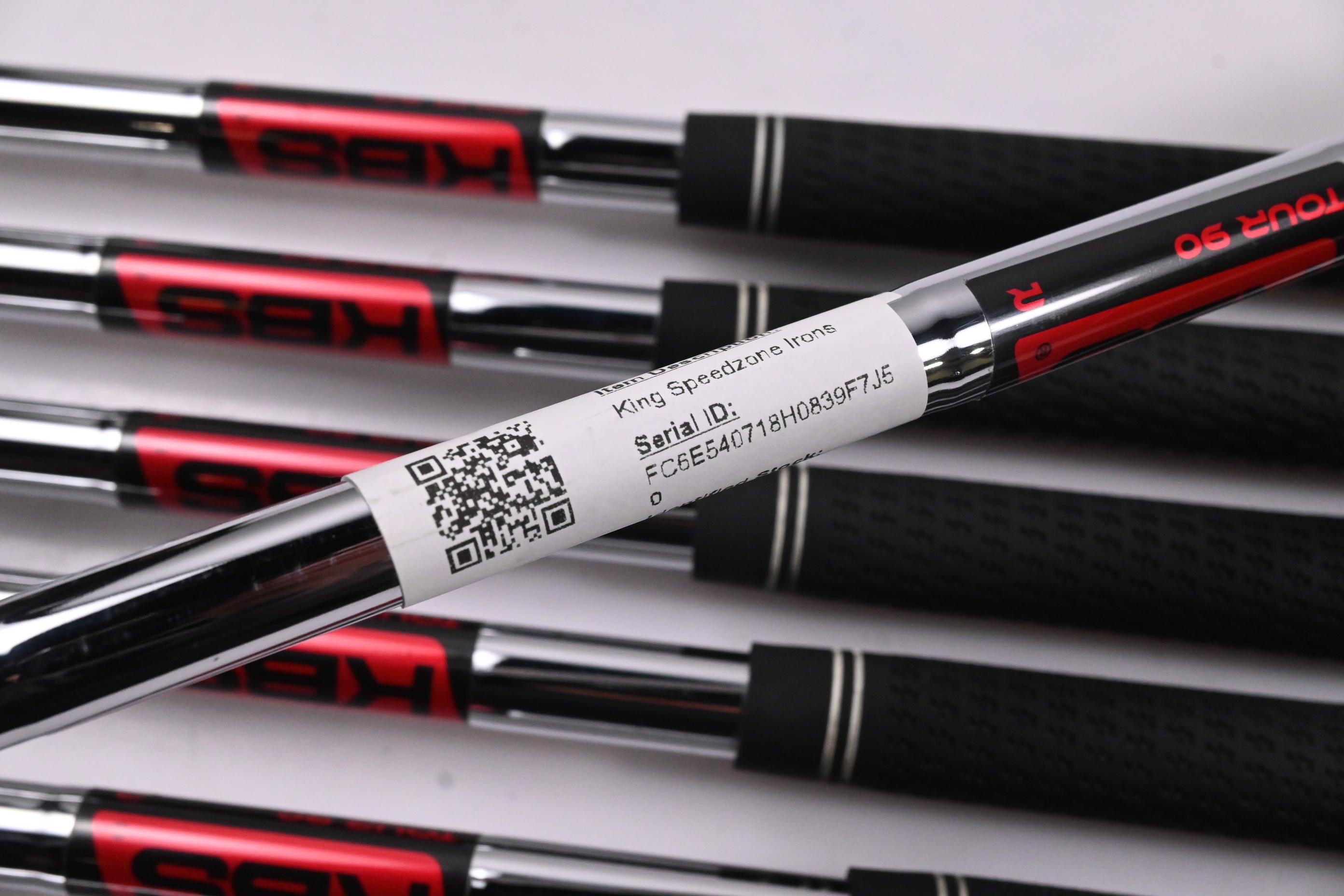 Cobra King Speedzone Irons / 5-PW+GW / Regular Flex KBS Tour 90 Shafts