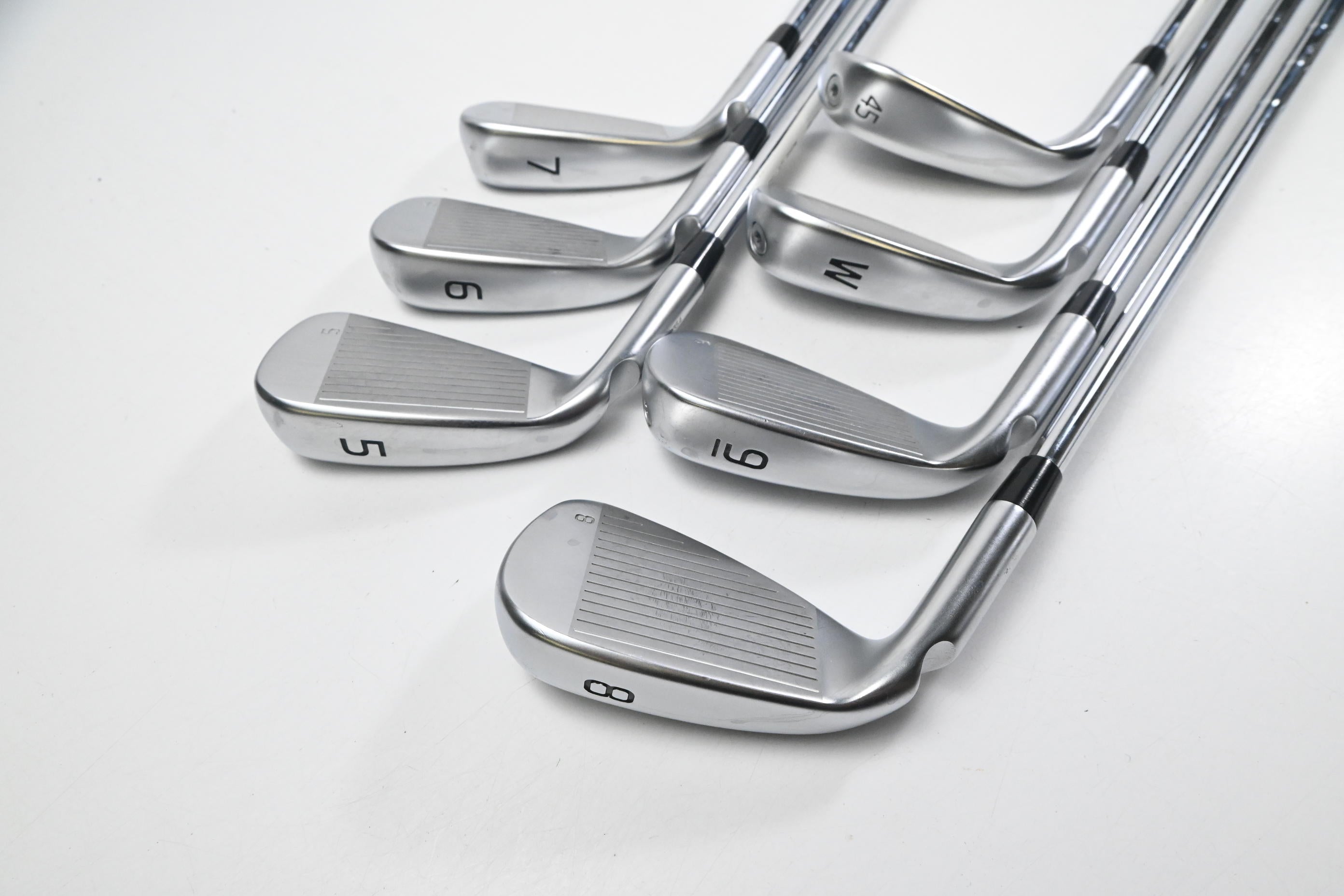 Ping G430 Irons / 5-PW+GW / Blue Dot / Stiff Flex Ping AWT 2.0 Shafts