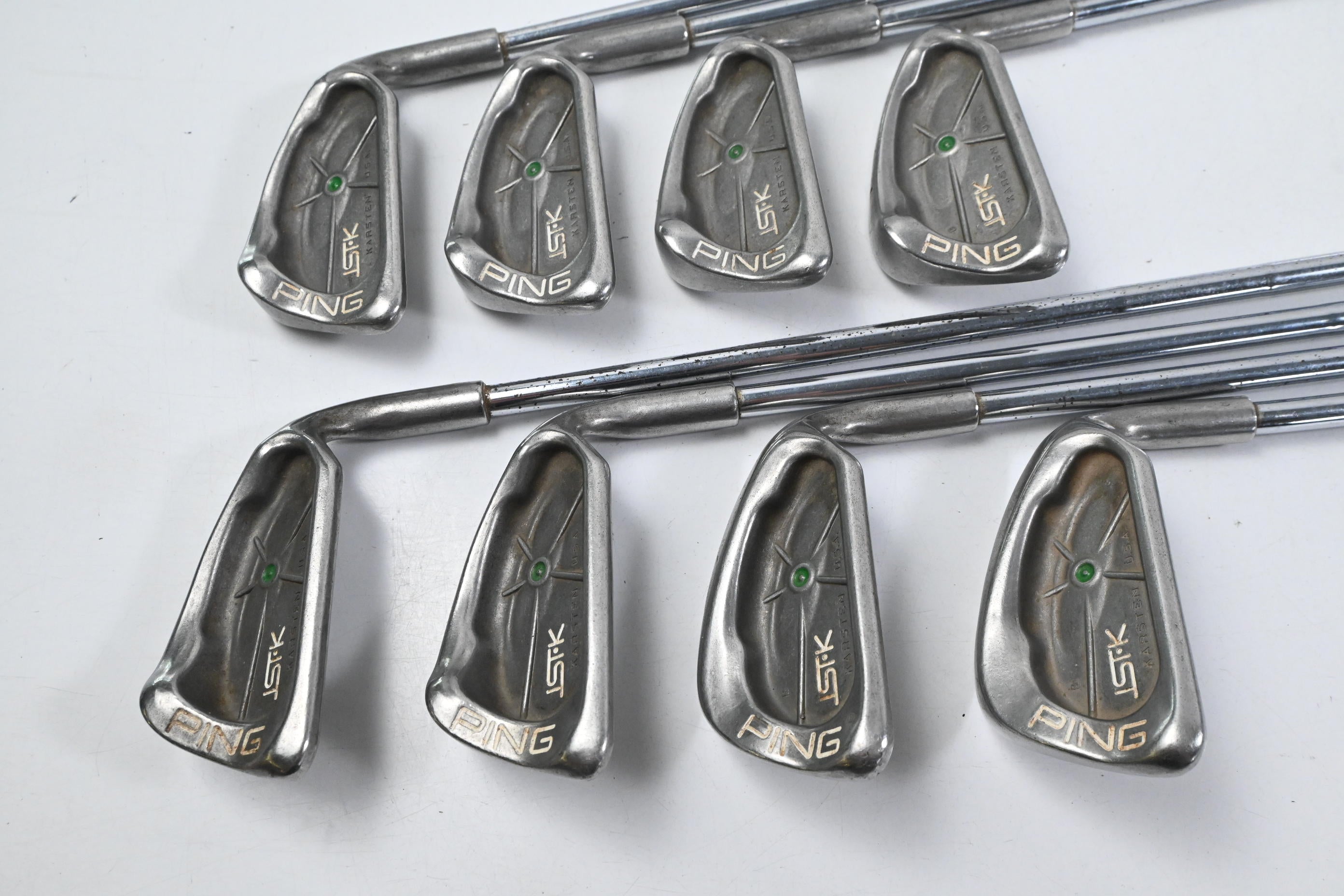 Ping ISI-K Irons / 4-PW+SW / Green Dot / Stiff Flex Cushin JZ Shafts