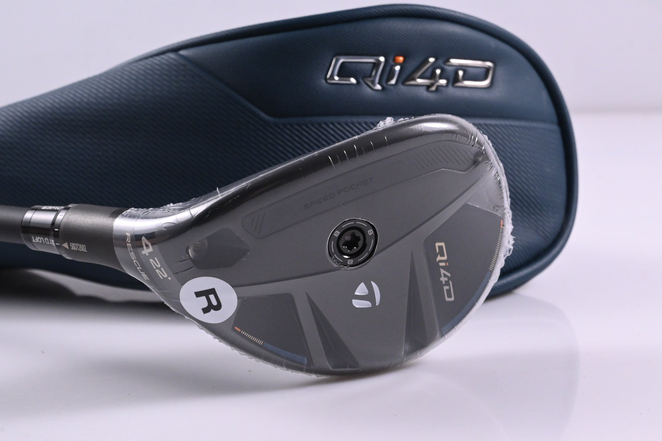 Left Hand Taylormade Qi4D #4 Hybrid / 22 Degree / Regular Flex KBS Reax 65 Shaft