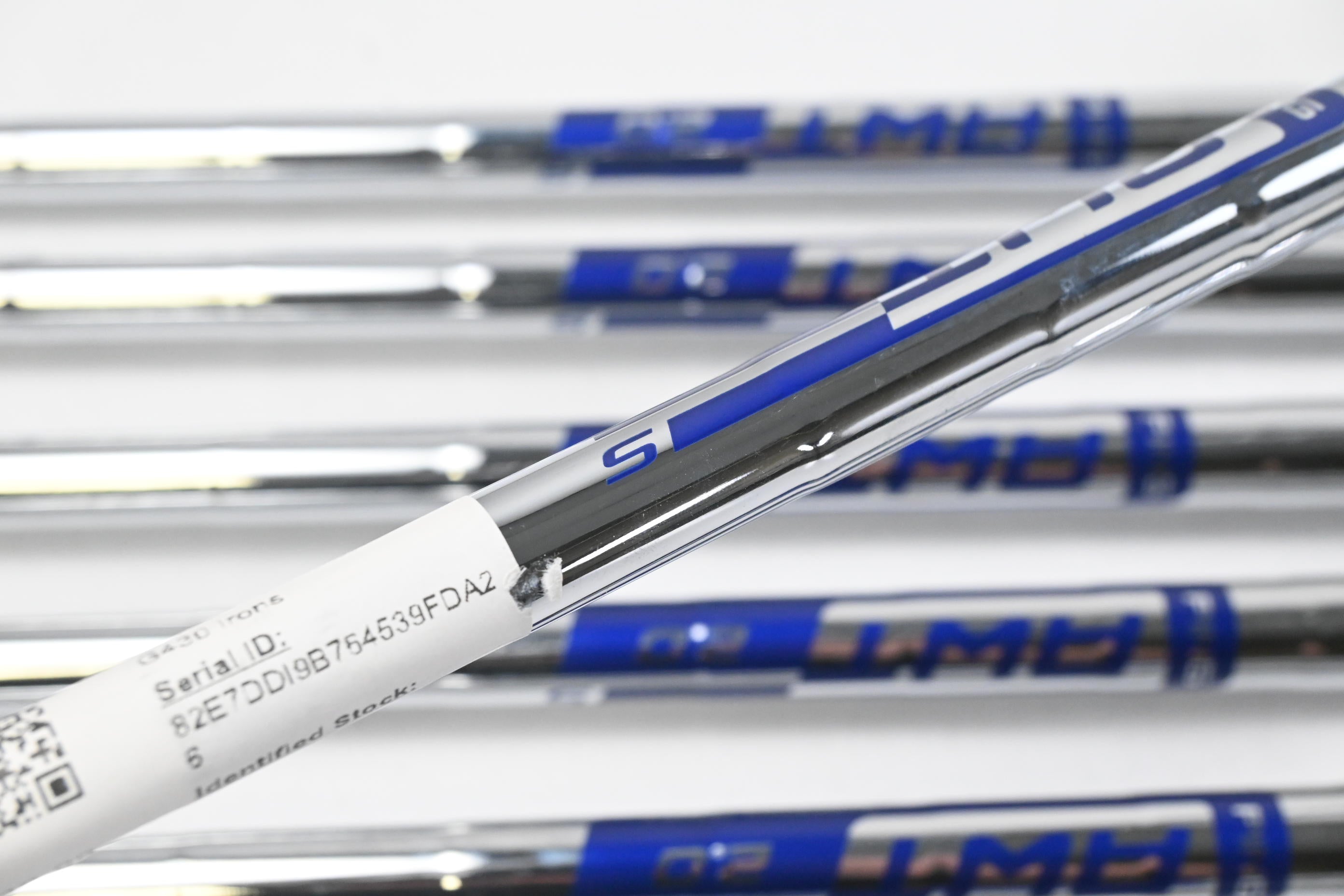 Ping G430 Irons / 5-PW+GW / Blue Dot / Stiff Flex Ping AWT 2.0 Shafts