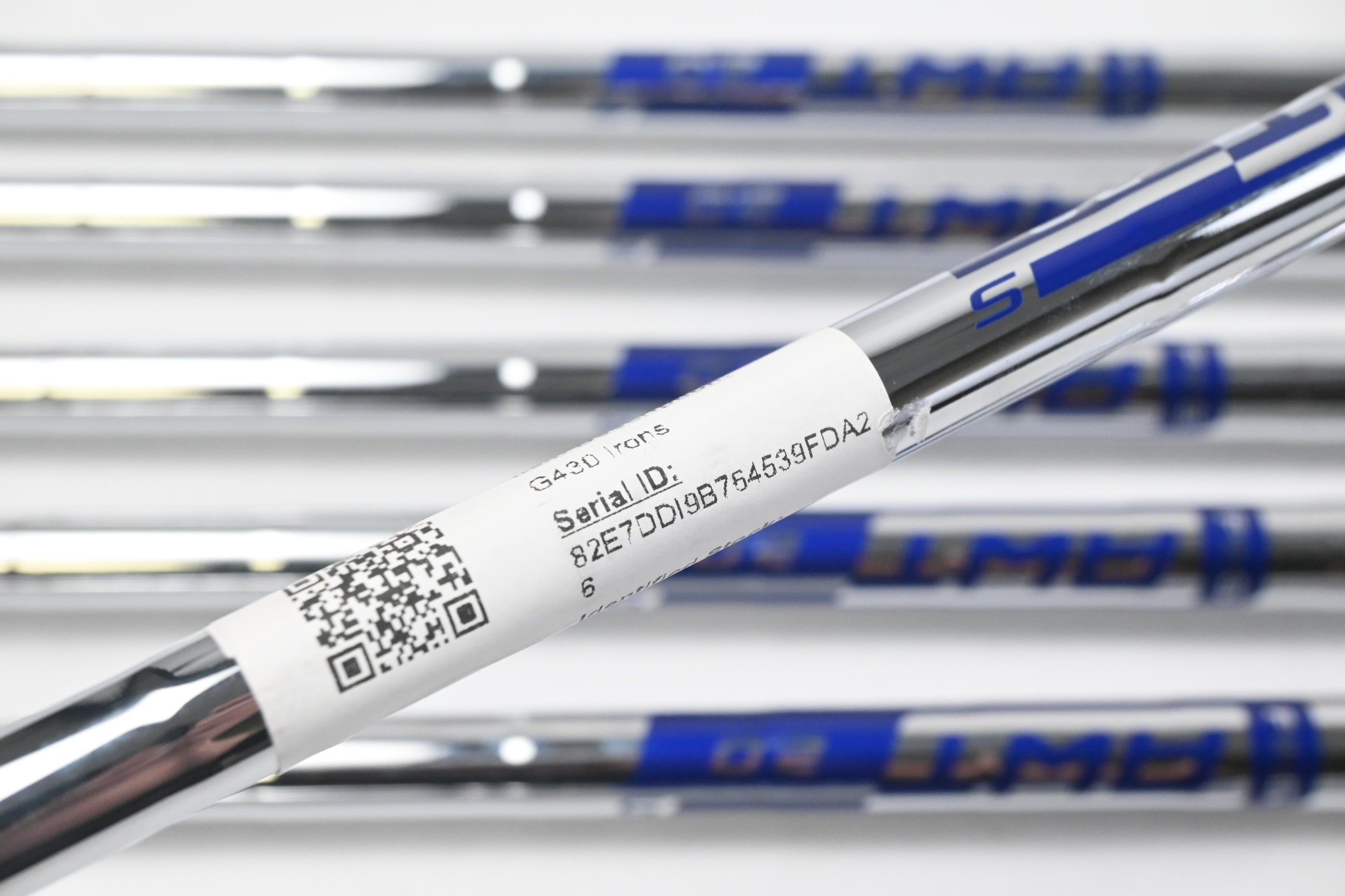 Ping G430 Irons / 5-PW+GW / Blue Dot / Stiff Flex Ping AWT 2.0 Shafts