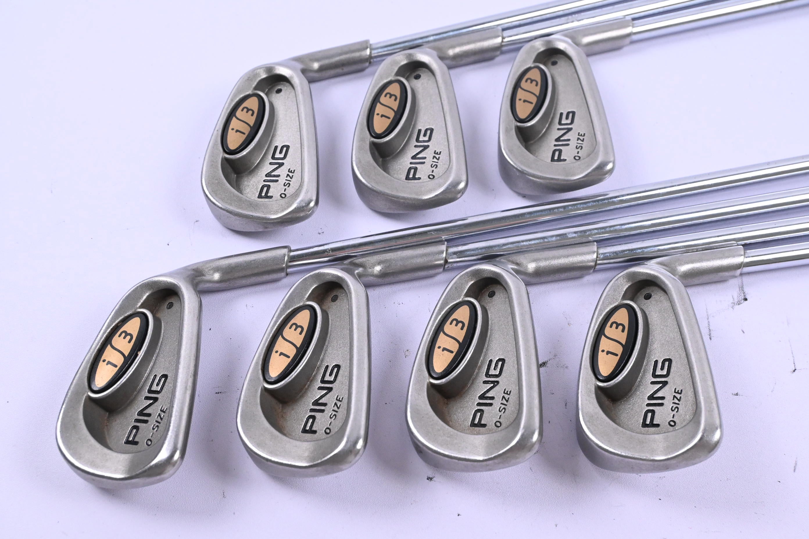 Ping i3 O-Size Irons / 3-9i / Black Dot / Regular Flex Ping Cushin JZ Shafts