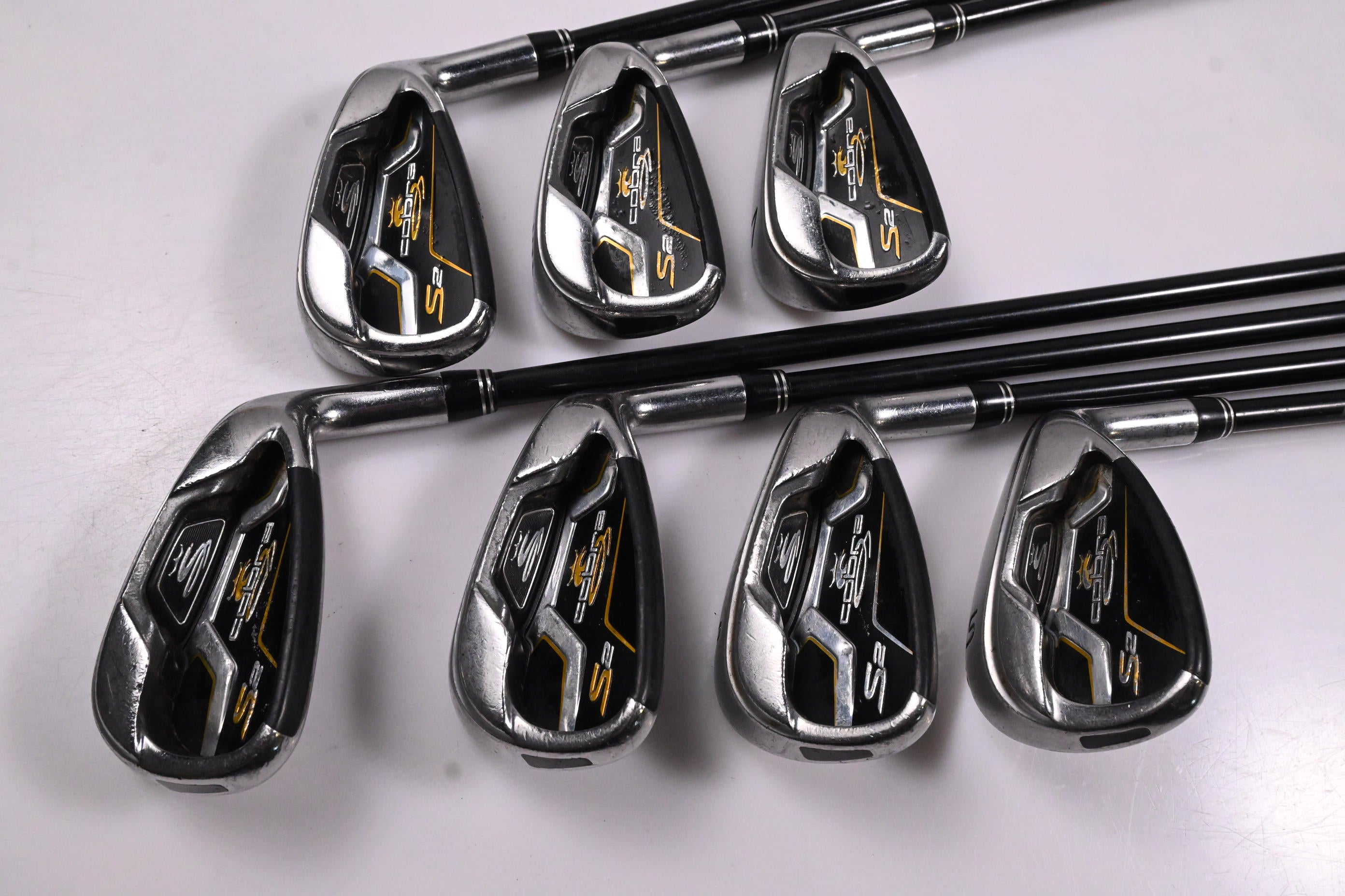 Cobra S2 Irons / 5-PW+SW / Regular Flex Aldila DVS 65 Shafts