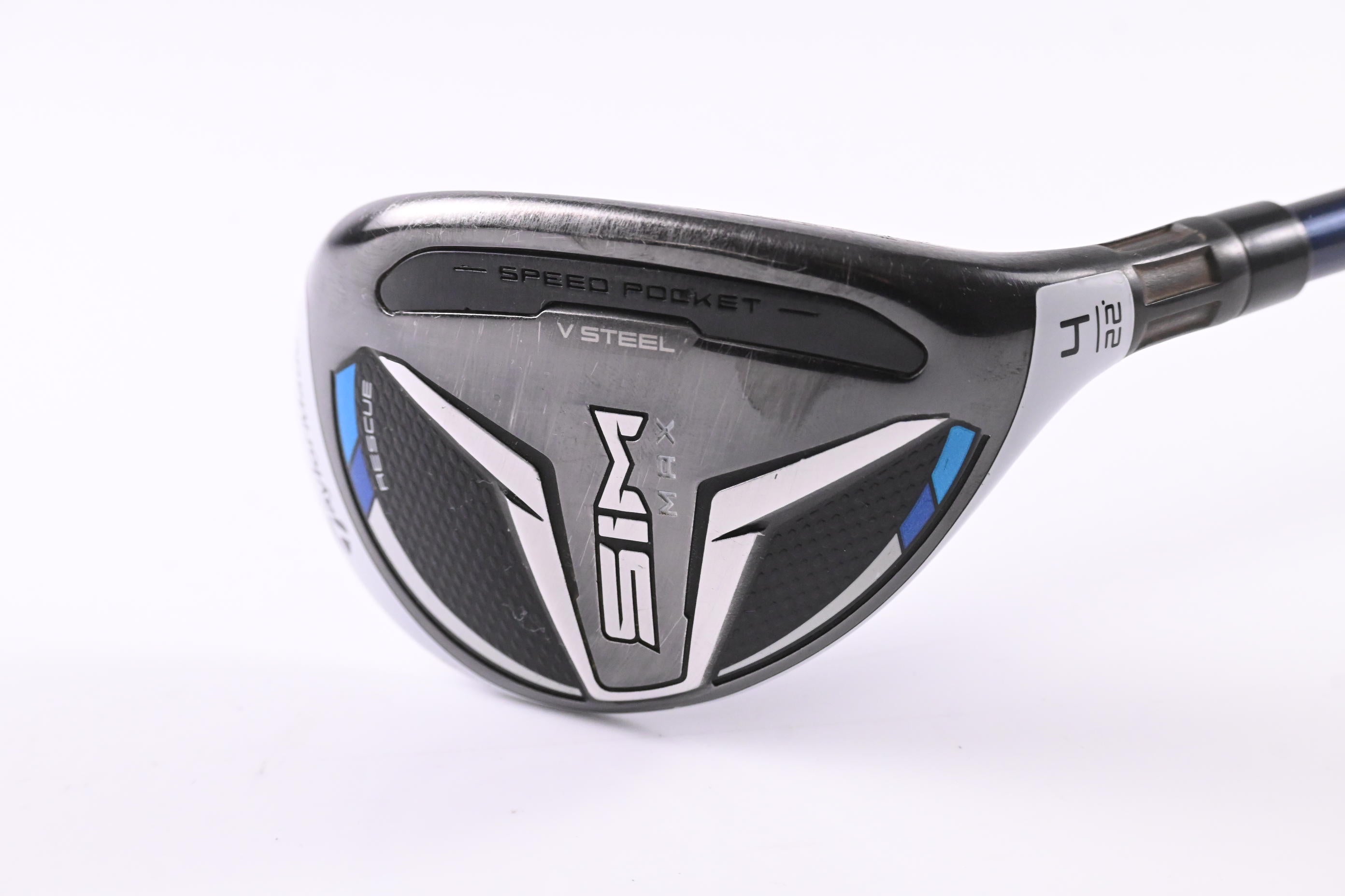Taylormade SIM Max #4 Hybrid / 22 Degree / Senior Flex Ventus Blue 5 Shaft