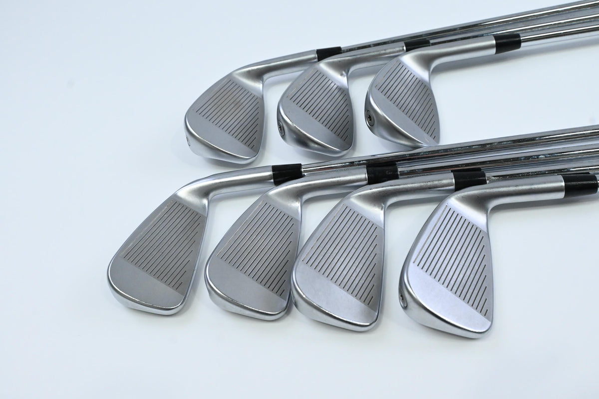Left Hand Ping i230 Irons / 4-PW Blue Dot / Stiff Flex Ping AWT 2.0 Shafts