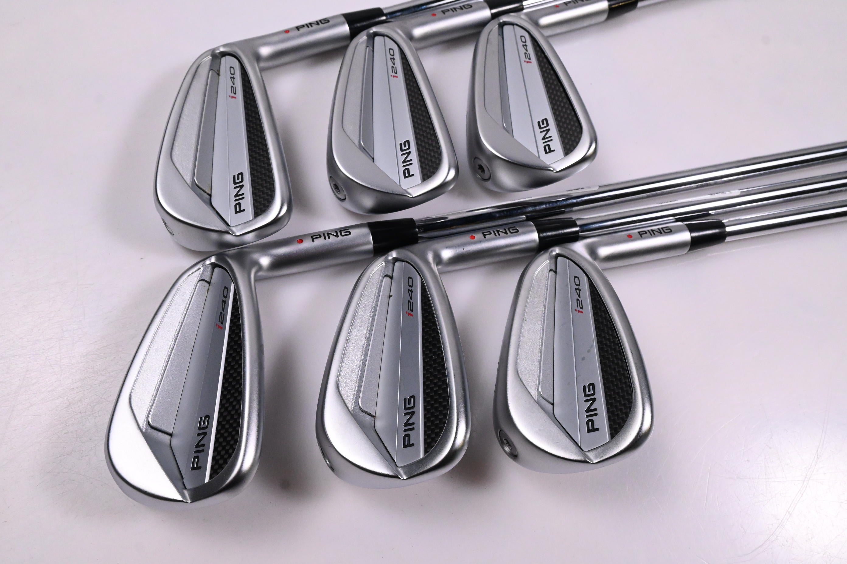 Ping I240 Irons / 5-PW / Red Dot / Regular Flex Ping AWT 3.0 Shafts
