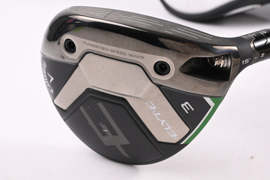 Callaway Elyte #3 Wood / 15 Degree / Stiff Flex Denali Charcoal 60 Shaft