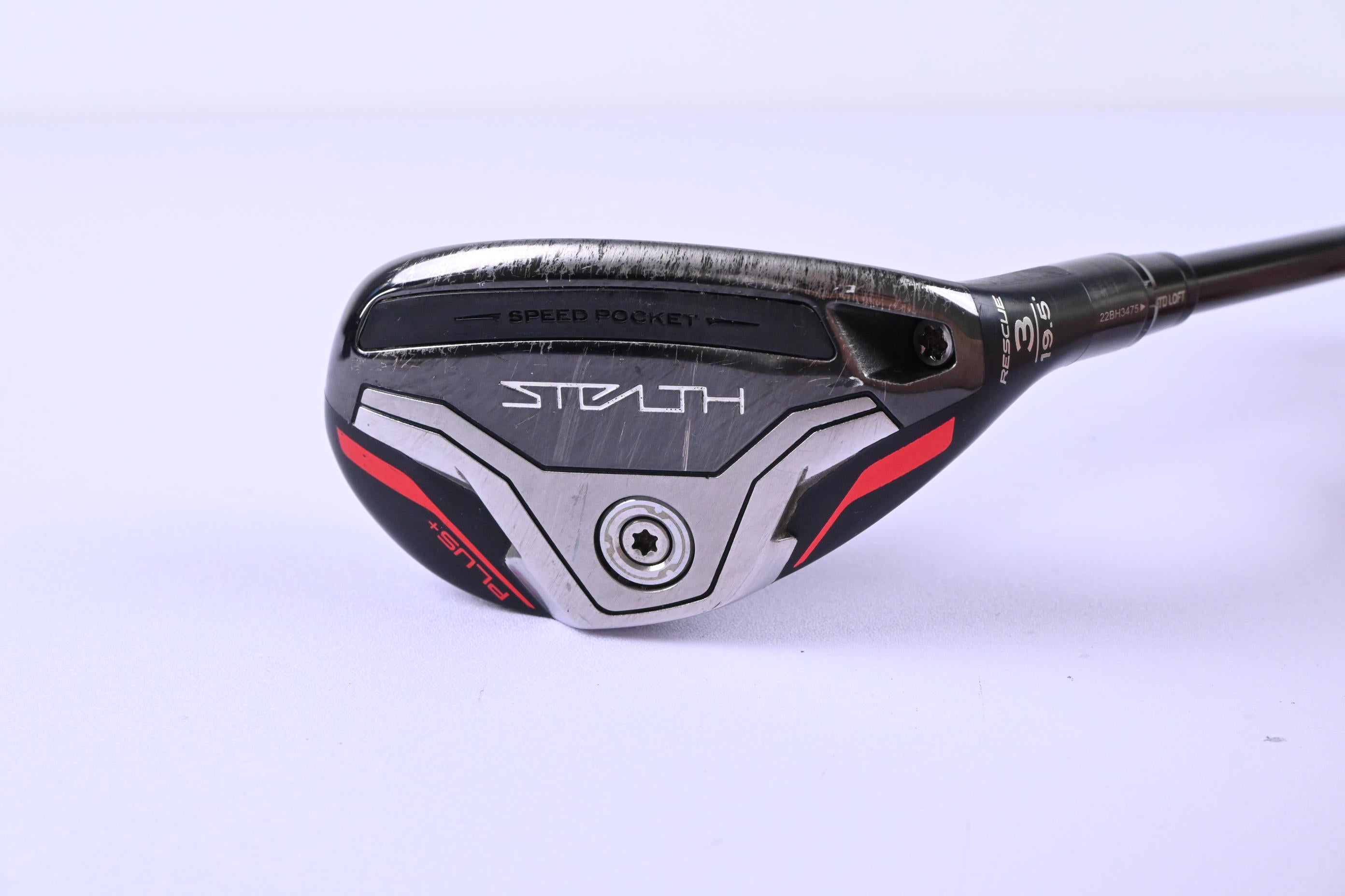 Taylormade Stealth Plus #3 Hybrid / 19.5 Degree / Stiff Flex Smoke Red RDX 80