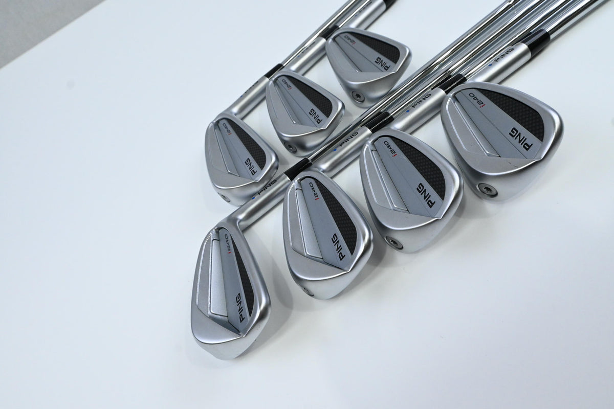 Ping I240 Irons / 4-PW / Blue Dot / Stiff Flex Dynamic Gold S300 Shafts