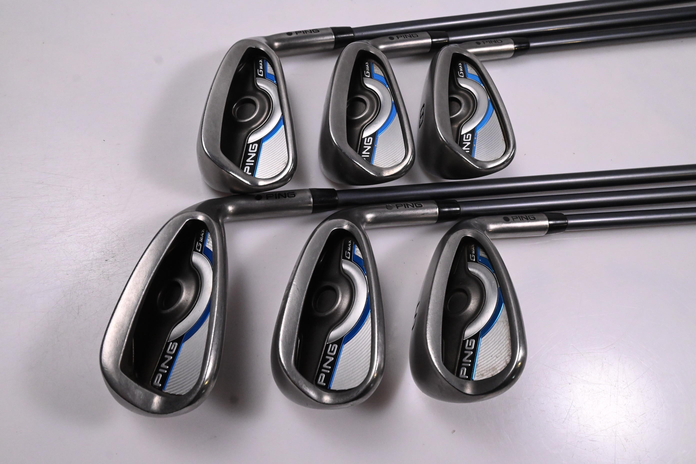 Ping GMax Irons / 6-PW+SW / Black Dot / Senior Flex Ping CFS 65 Shafts