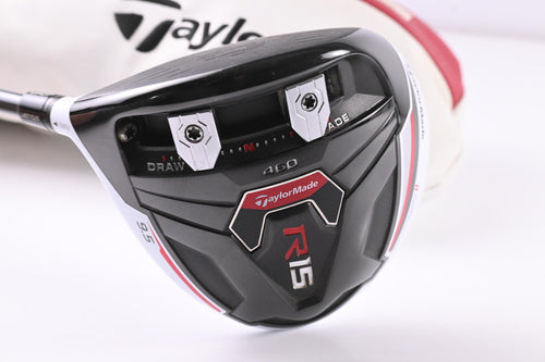 Left Hand Taylormade R15 Driver / 9.5 Degree / Regular Flex Fujikura Speeder 57
