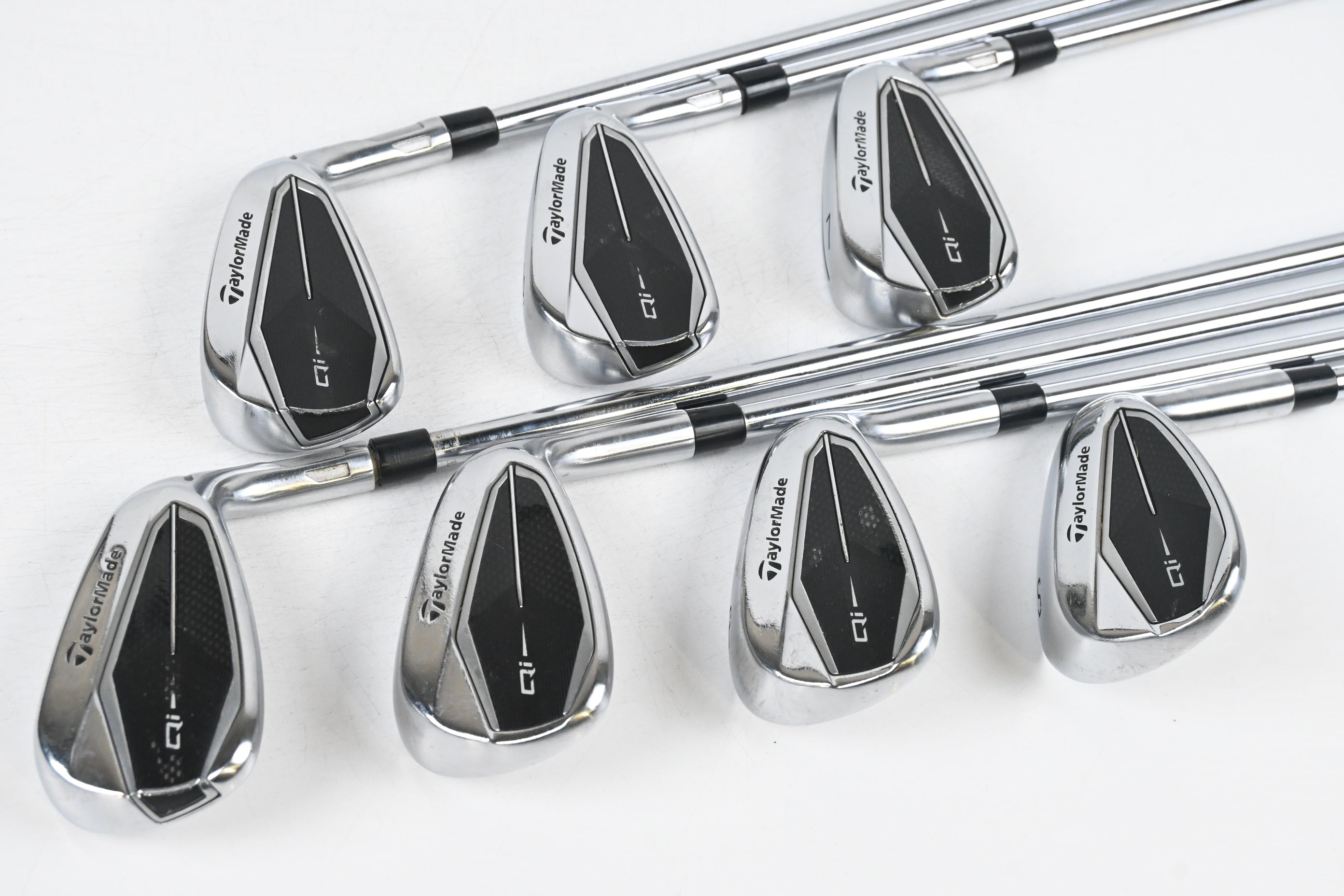 Taylormade Qi Irons / 5-PW+SW / Stiff Flex KBS MAX MT 85 Shafts