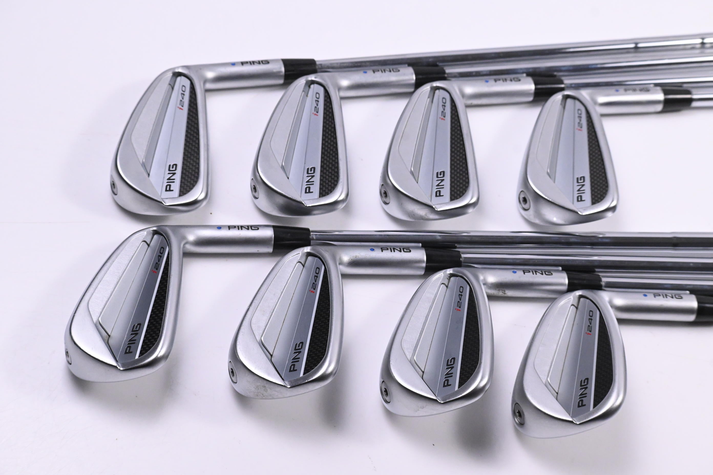 Ping I240 Irons / 3-PW / Blue Dot / X-Flex Dynamic Gold 120 X100 Shafts