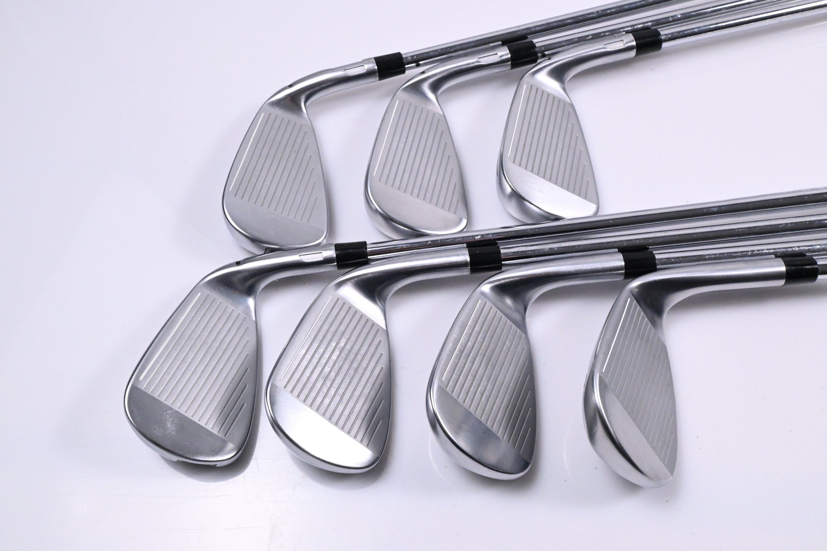 Left Hand Taylormade Qi Irons / 5-PW+SW / Stiff Flex KBS Max MT 85 Shaft