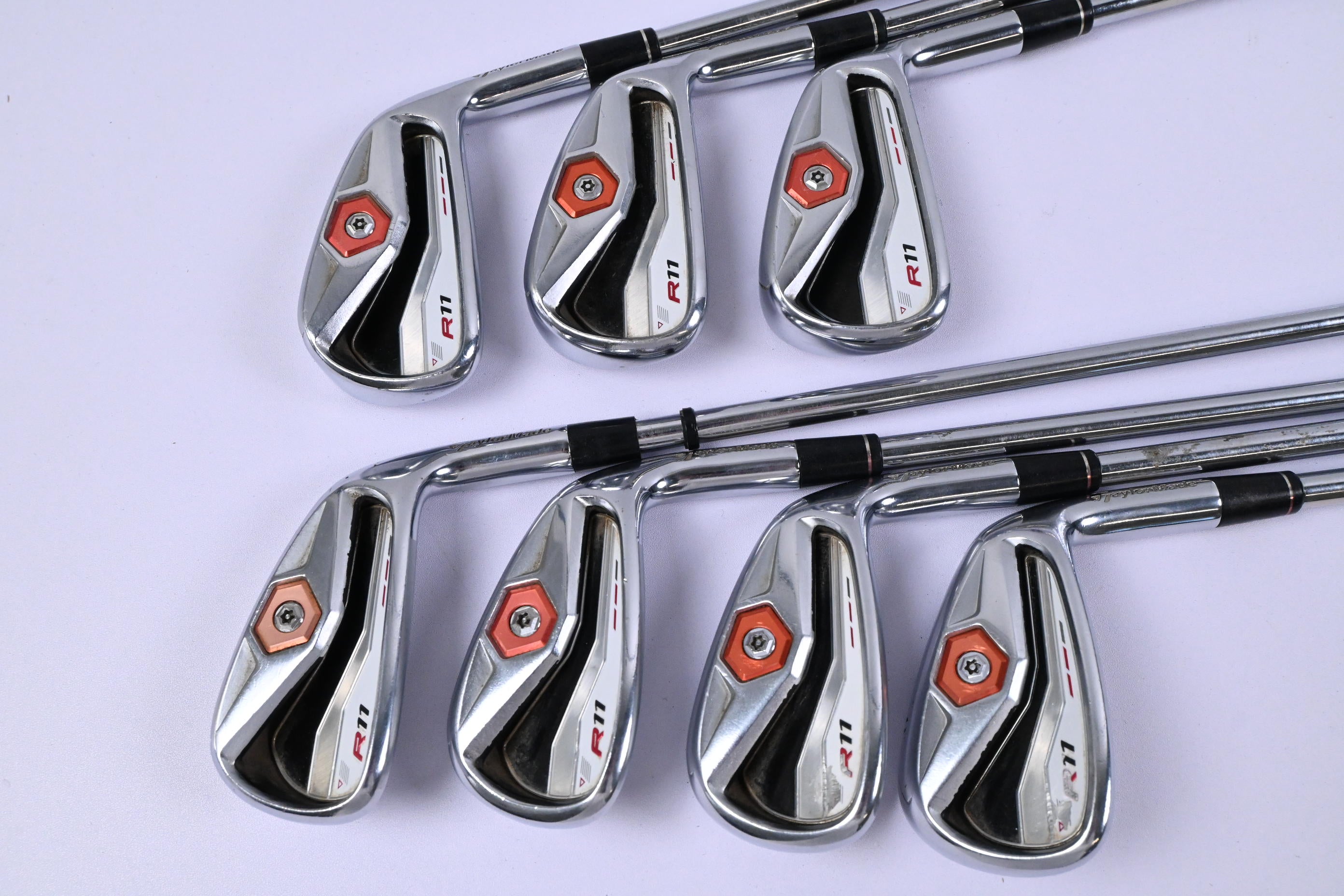 Taylormade R11 Irons / 4-PW / Regular Flex KBS 90 Shafts