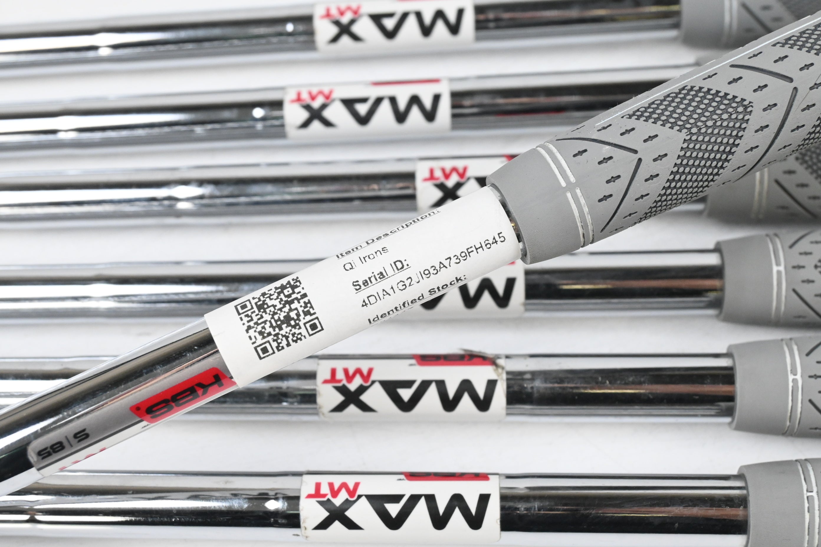 Taylormade Qi Irons / 5-PW+SW / Stiff Flex KBS MAX MT 85 Shafts