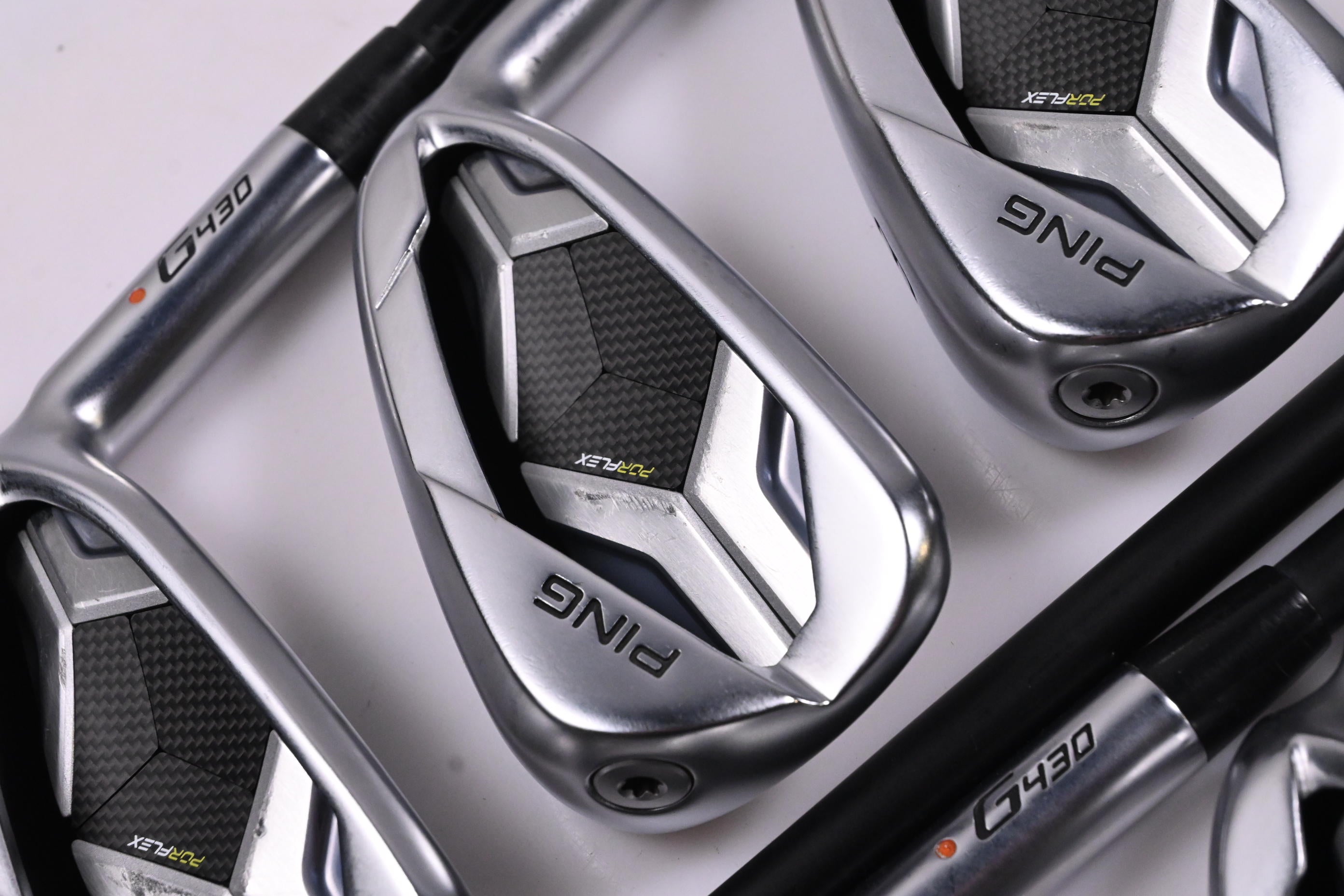 Ping G430 Irons / 6-PW+45°+50° / Orange Dot / Regular Flex Ping Alta CB Black