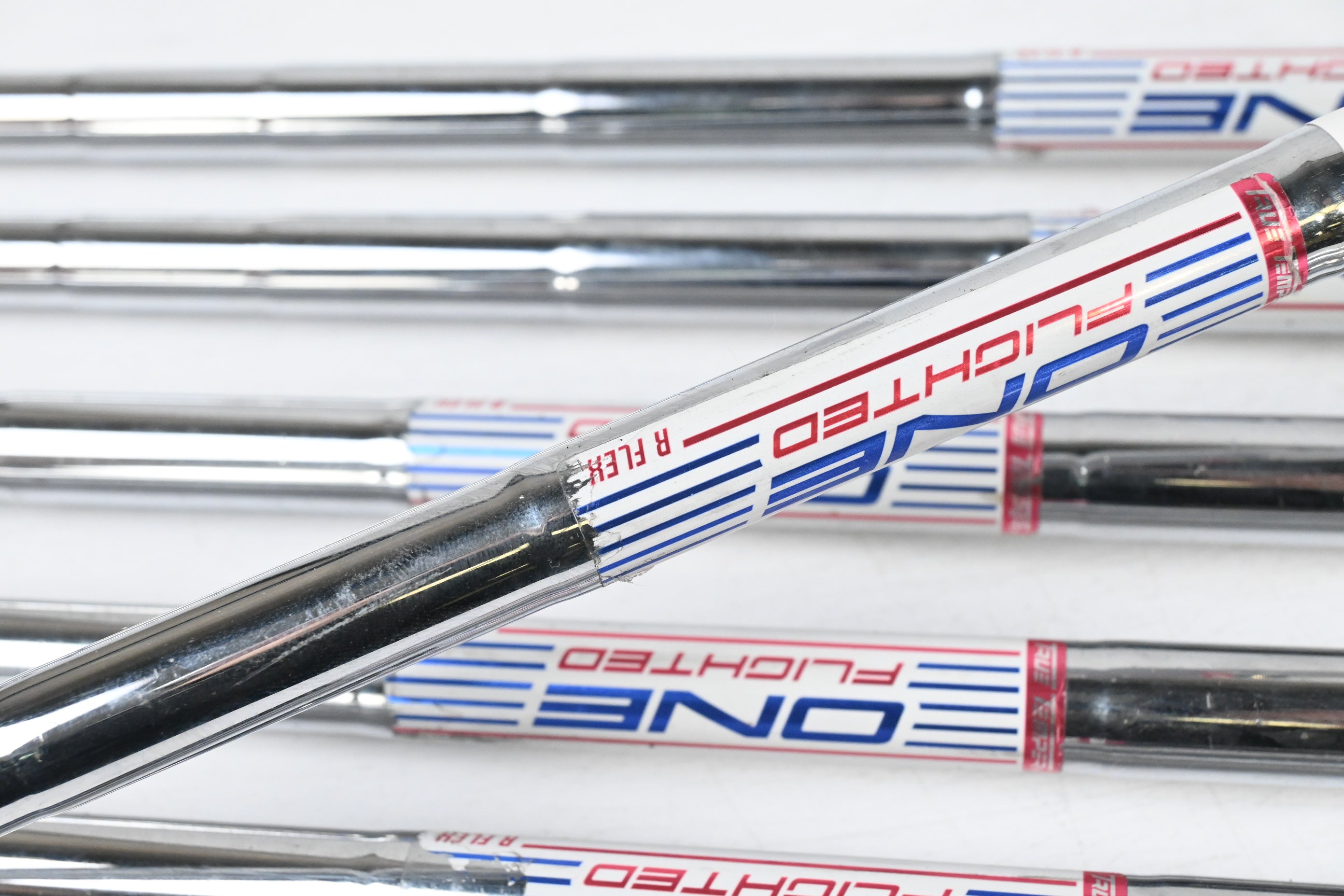 Cobra King F8 One Length Irons / 4-PW / Regular Flex One Flighted Shafts