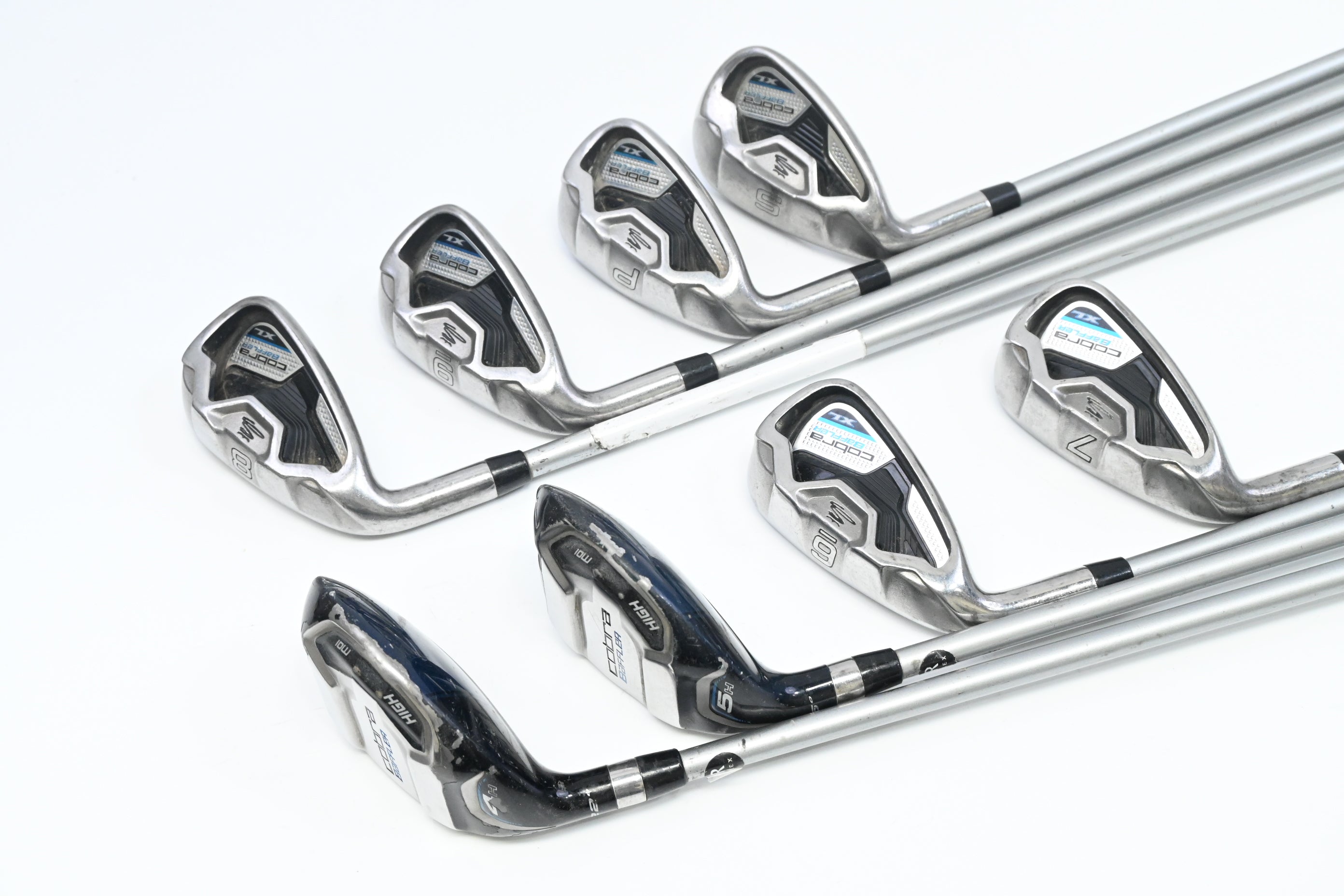 Left Hand Cobra Baffler XL Hybrid Combo Irons / 4H+5H+6-PW+SW / Regular Flex