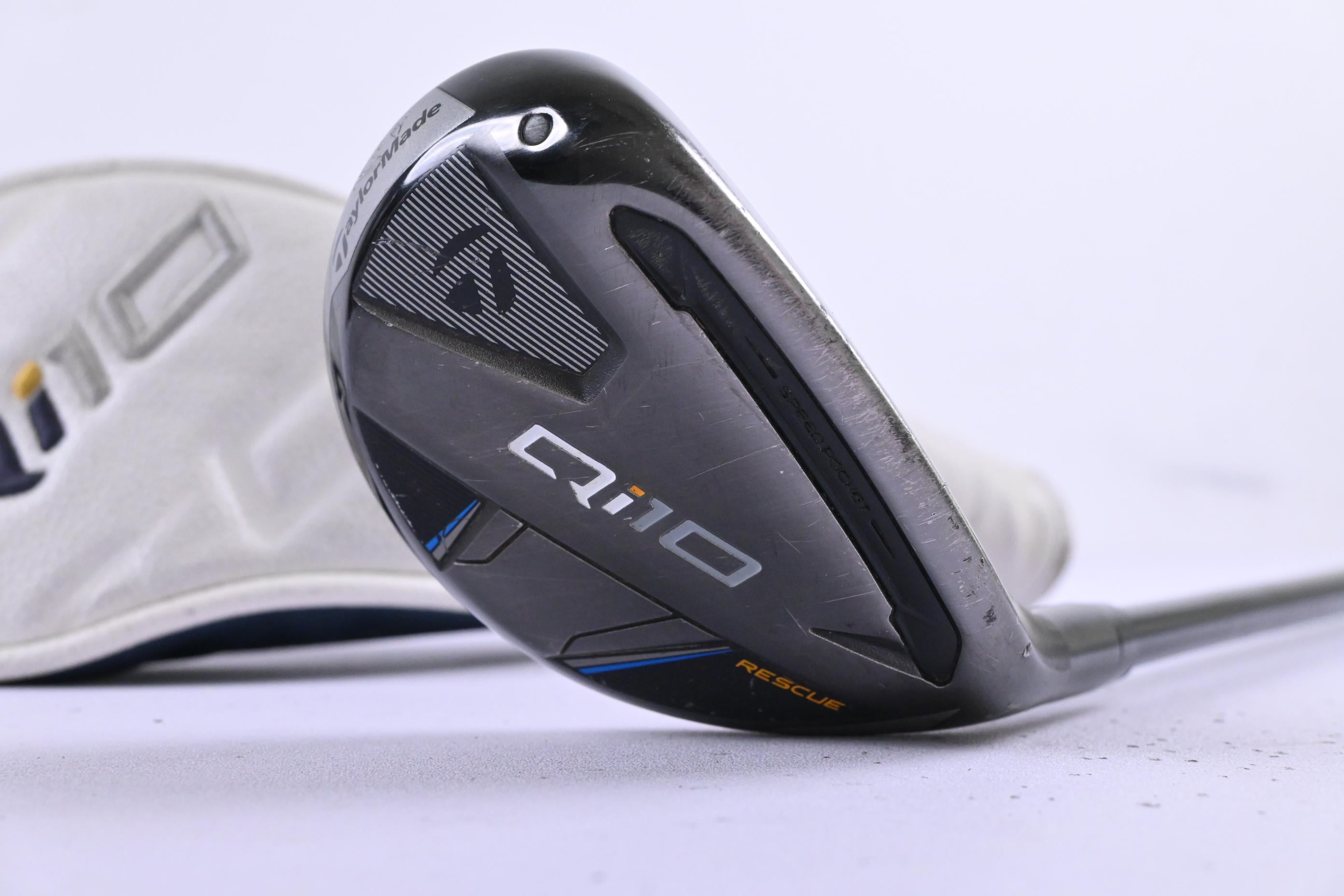 Taylormade Qi10 #4 Hybrid / 22 Degree / Stiff Flex HZRDUS Gen4 Black 80 Shaft